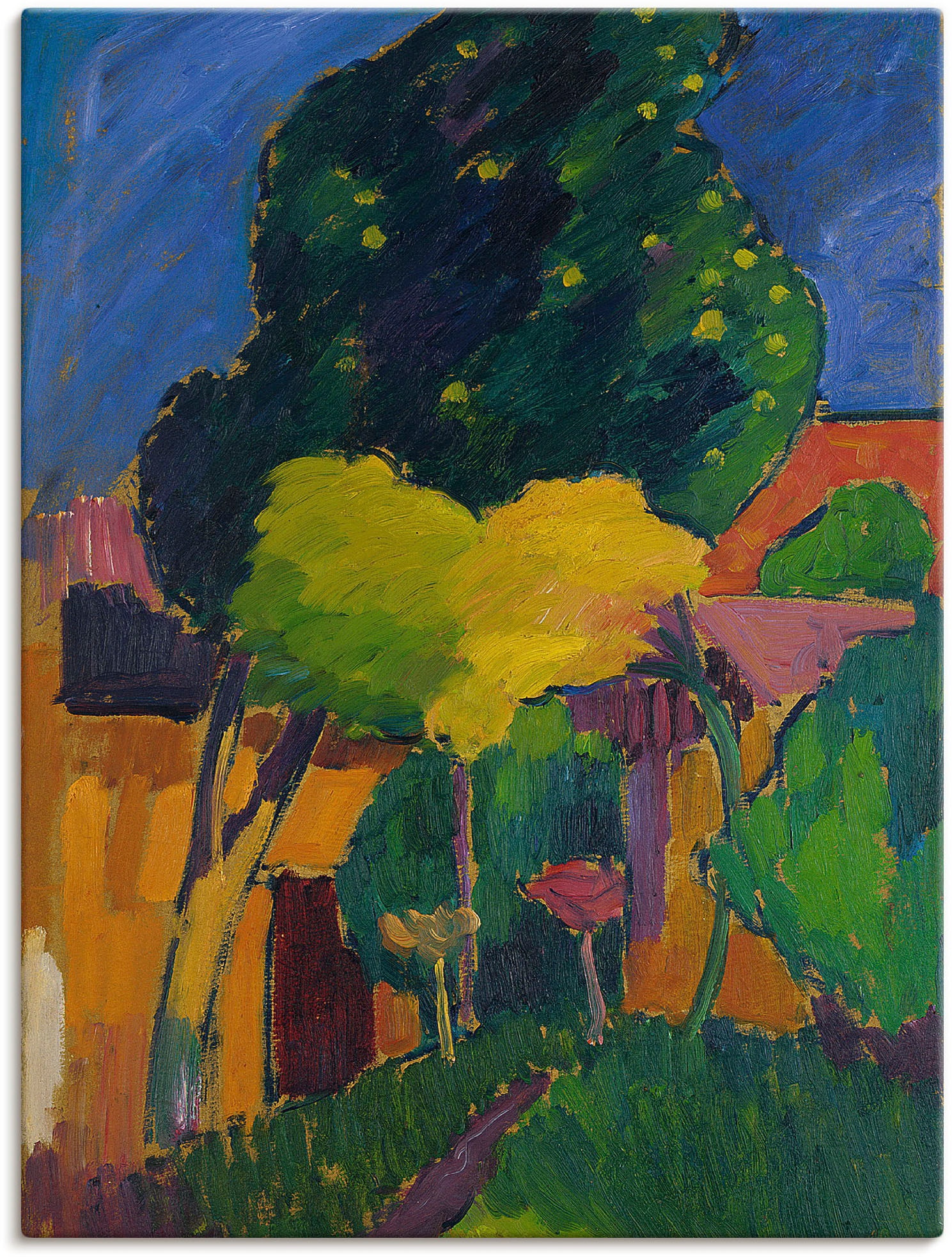 Artland Leinwandbild »Murnau. 1908«, Garten, (1 St.), auf Keilrahmen gespan günstig online kaufen