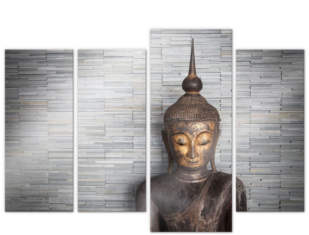 Wall-Art Mehrteilige Bilder »Thailand Buddha Set (4 teilig)«, (Set, 4 St.), günstig online kaufen
