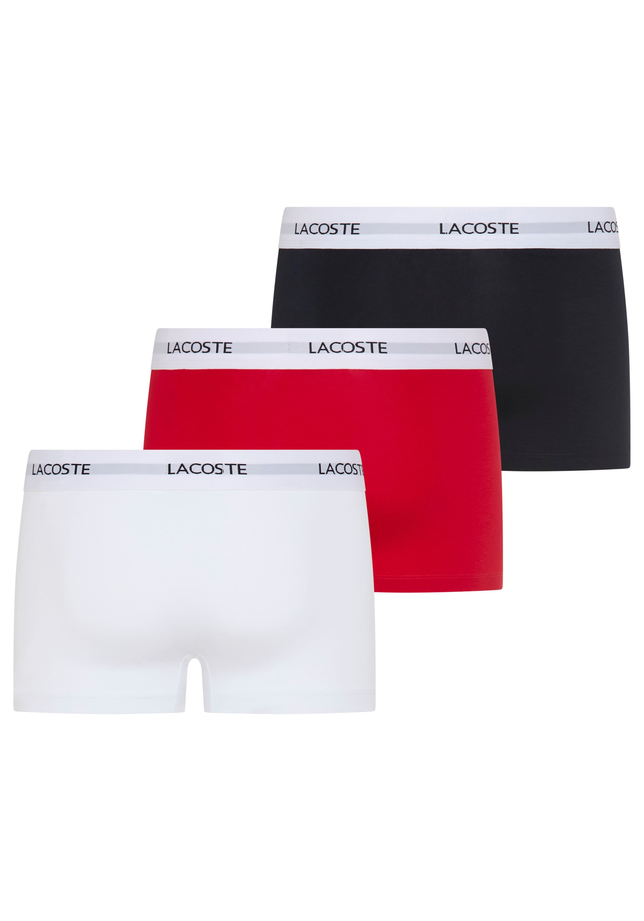 Lacoste Trunk Packung, 3er,  mit Lacoste-Schriftzug am Bund