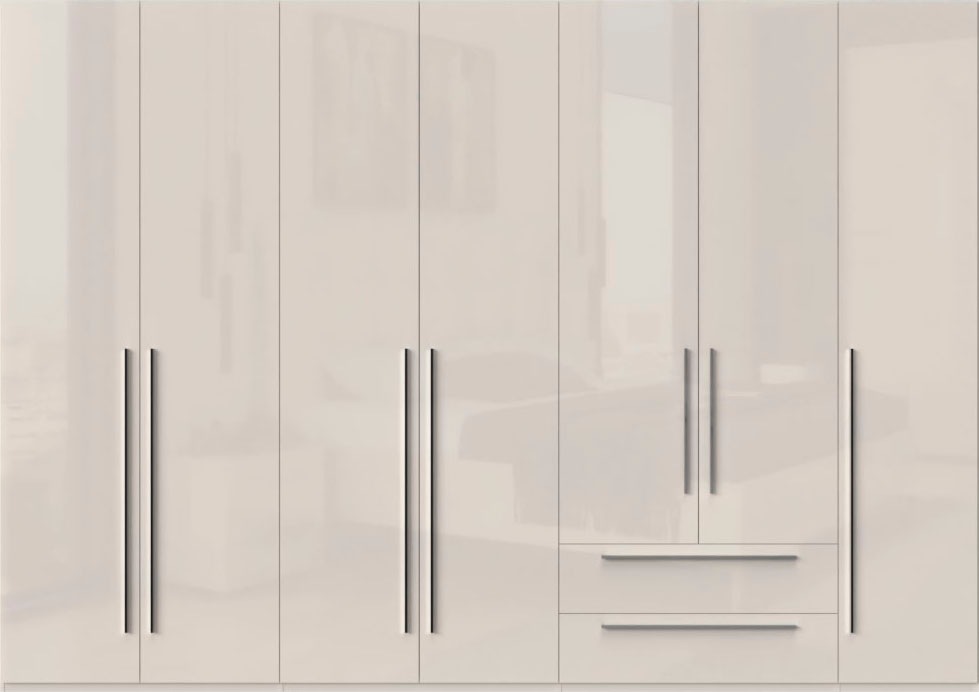 Places of Style Kleiderschrank »Piano, UV lackiert, hochglänzend in beige o günstig online kaufen