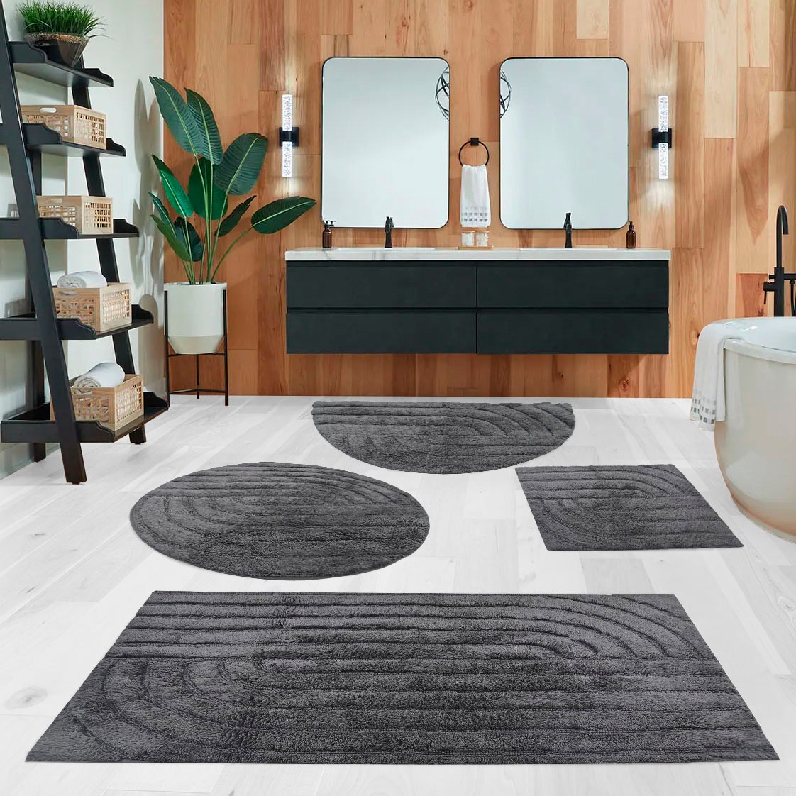 andas Badematte »Marie Streifen, Scandi, Boho, modernes Muster« Höhe 13 mm günstig online kaufen