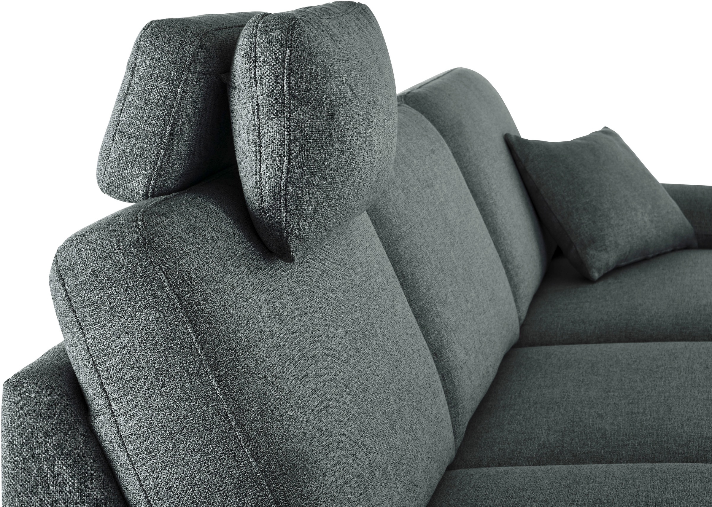 3C Candy Ecksofa »Mainau L-Form«, Relaxfunktion im 1,5-Sitzer, motorische Schlaffunktion in Longchair