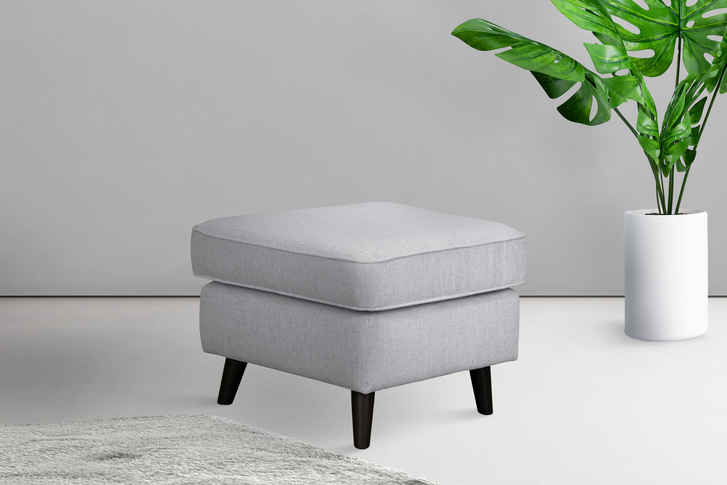 Home affaire Polsterhocker »Polsterhocker CHISTELLE, auch in Bouclé«, mit W günstig online kaufen
