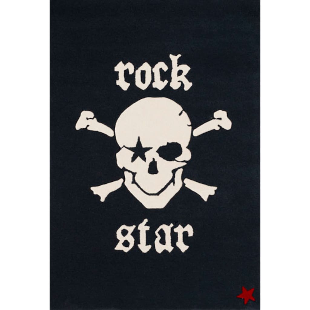 Rock STAR Baby Kinderteppich »RS2385-1«, rechteckig, 15 mm Höhe, handgearbeiteter Konturenschnitt, Obermaterial: 100% Polyacryl, Kinder- und Jugendzimmer