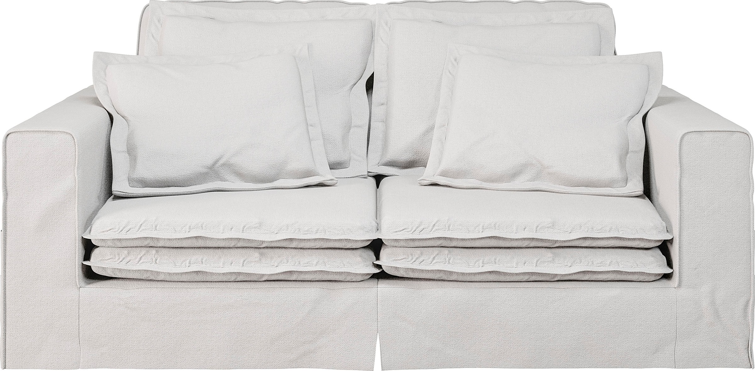 Home affaire 3-Sitzer »ALISSAS BIS mit vielen Kissen, Biesen an den Kissen, günstig online kaufen