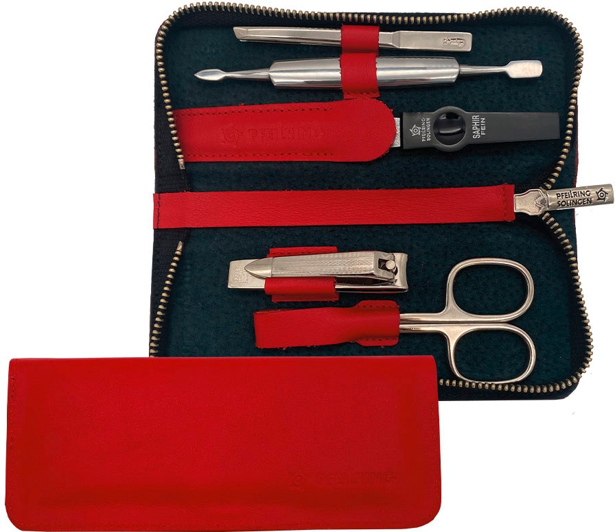 PFEILRING Maniküre-Etui Reißverschlussetui Nappaleder günstig online kaufen