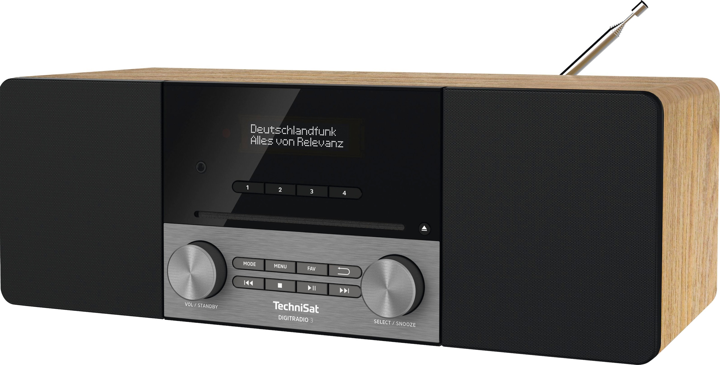 TechniSat Digitalradio (DAB+) »DIGITRADIO 3«, (A2DP Bluetooth-AVRCP  Bluetooth Digitalradio (DAB+)-UKW mit RDS 20 W), CD-Player, Made in Germany  auf Raten bestellen