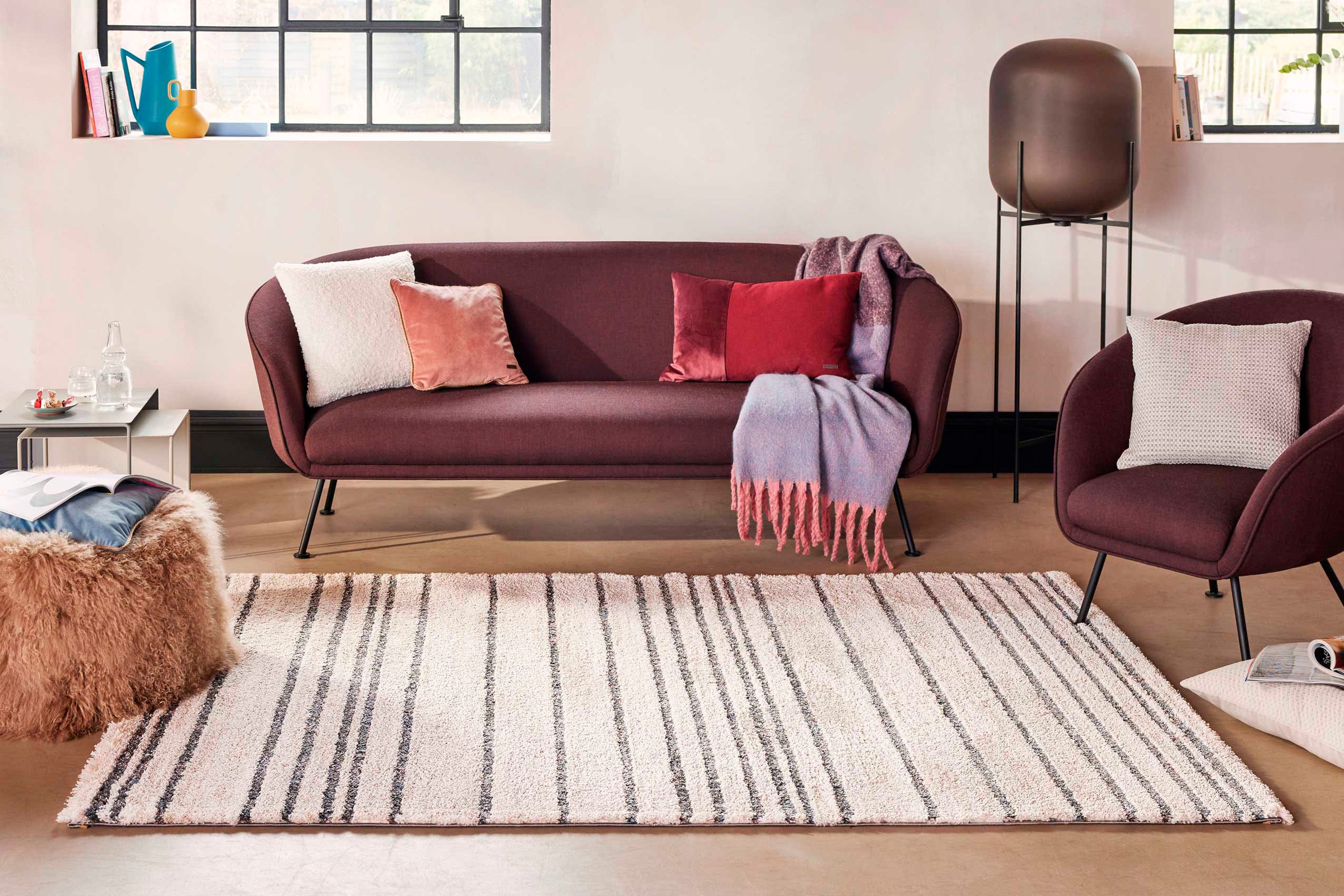 Esprit Hochflor-Teppich »Gesa ESP-80334«, rechteckig, 30 mm Höhe, Shaggy, L günstig online kaufen