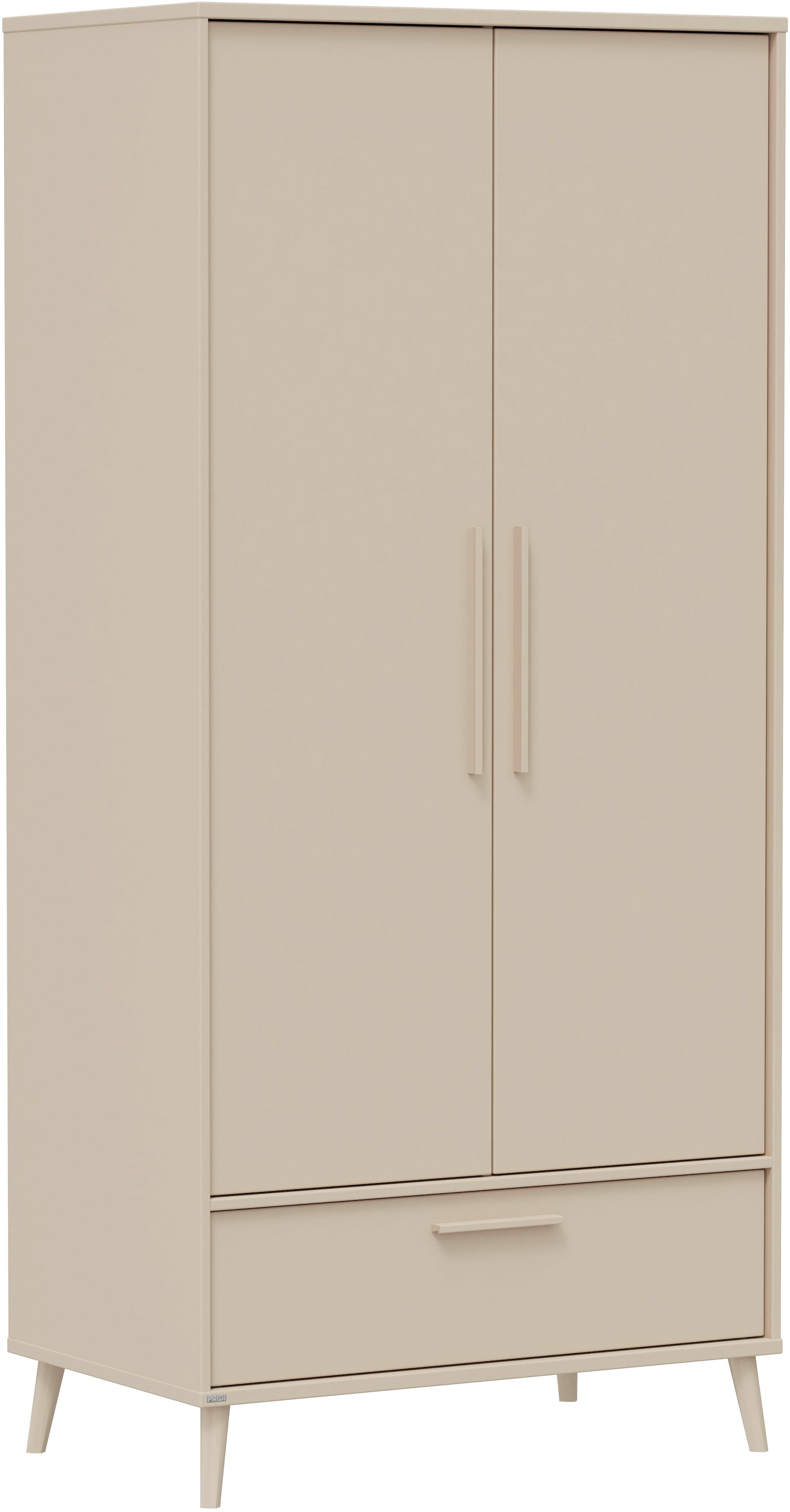 PAIDI Kleiderschrank »EEFJE in Beige mit Schublade und Türen, verschiedene Ausführungen« B/H/T ca. 95-123/139-204/41-57cm, mit 2 oder 3 Türen + Tiny-Variante,  stabiler Drehtürenschrank aus Holz, mit Soft-Close-Funktion