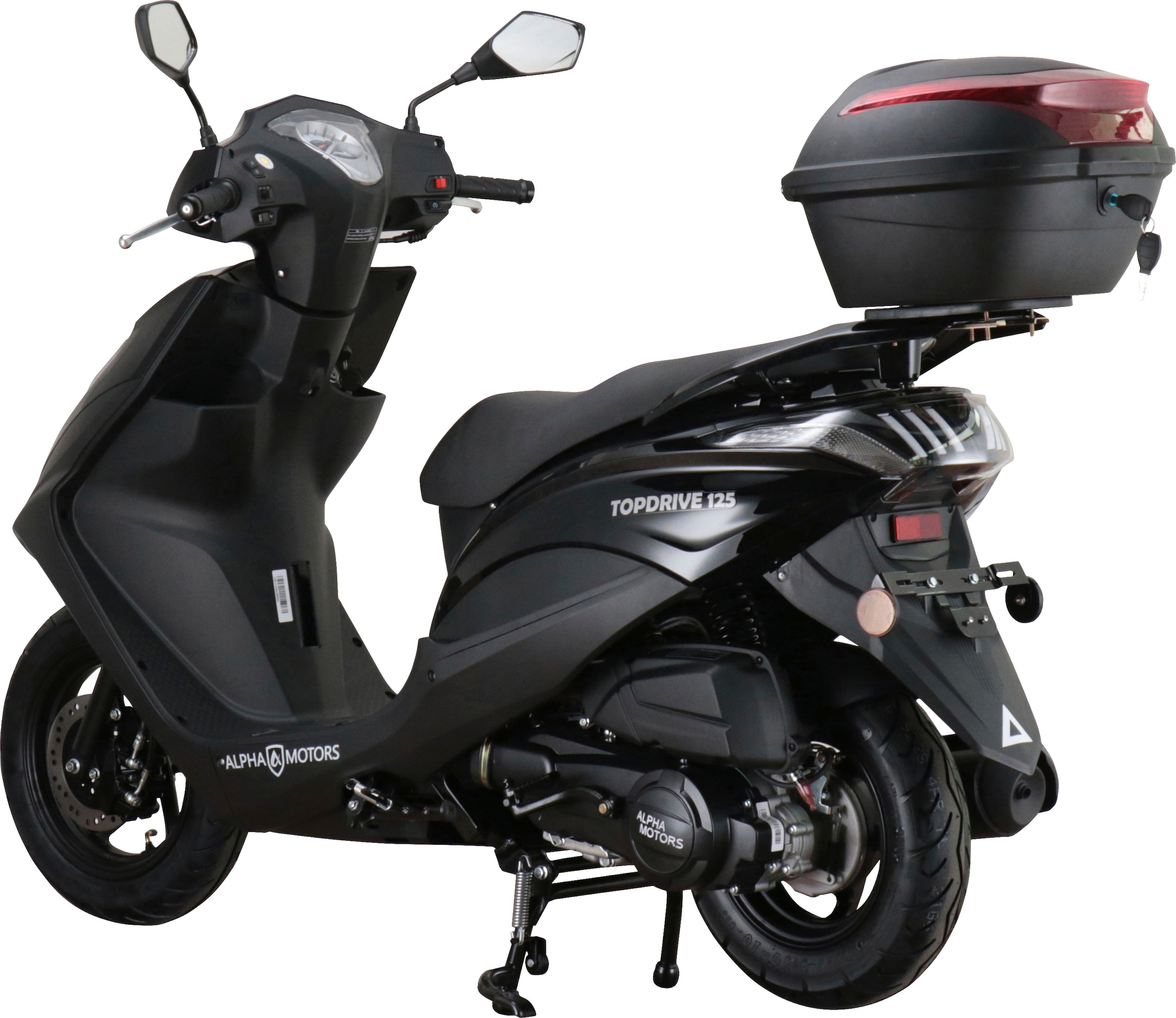 Alpha Motors Motorroller »Topdrive«, 125 cm³, 85 km/h, Euro 5, 8,56 PS, (mit Topcase), mit USB-Anschluss