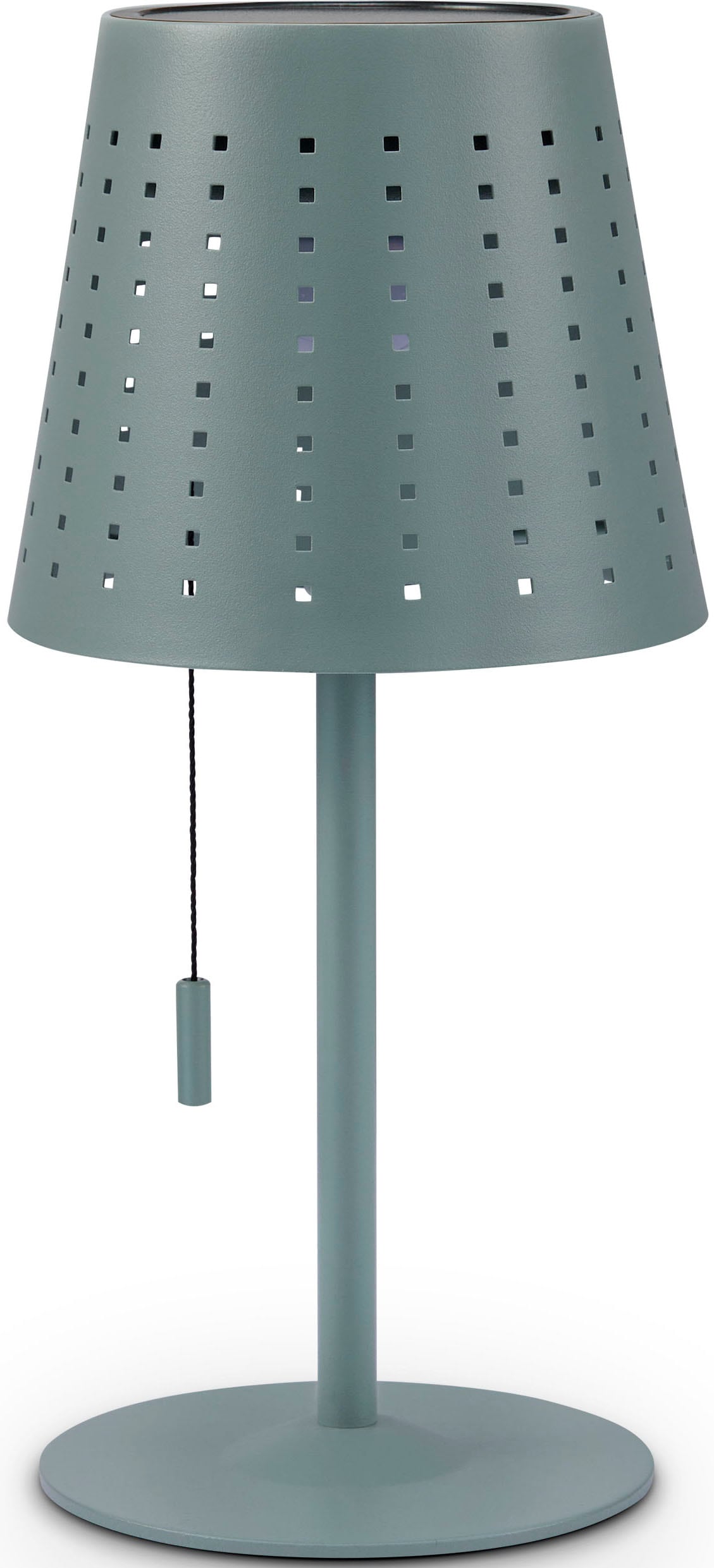 Paco Home Tischleuchte »LARA«, Outdoor LED Akku Metall Aufladbar Zugschalter Kabellos