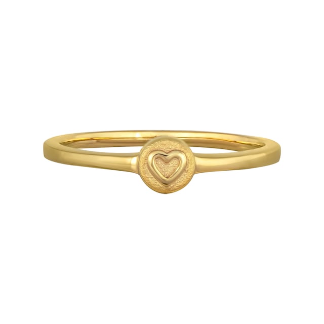 CAÏ Fingerring »925/- Sterling Silber vergoldet Herz« online kaufen