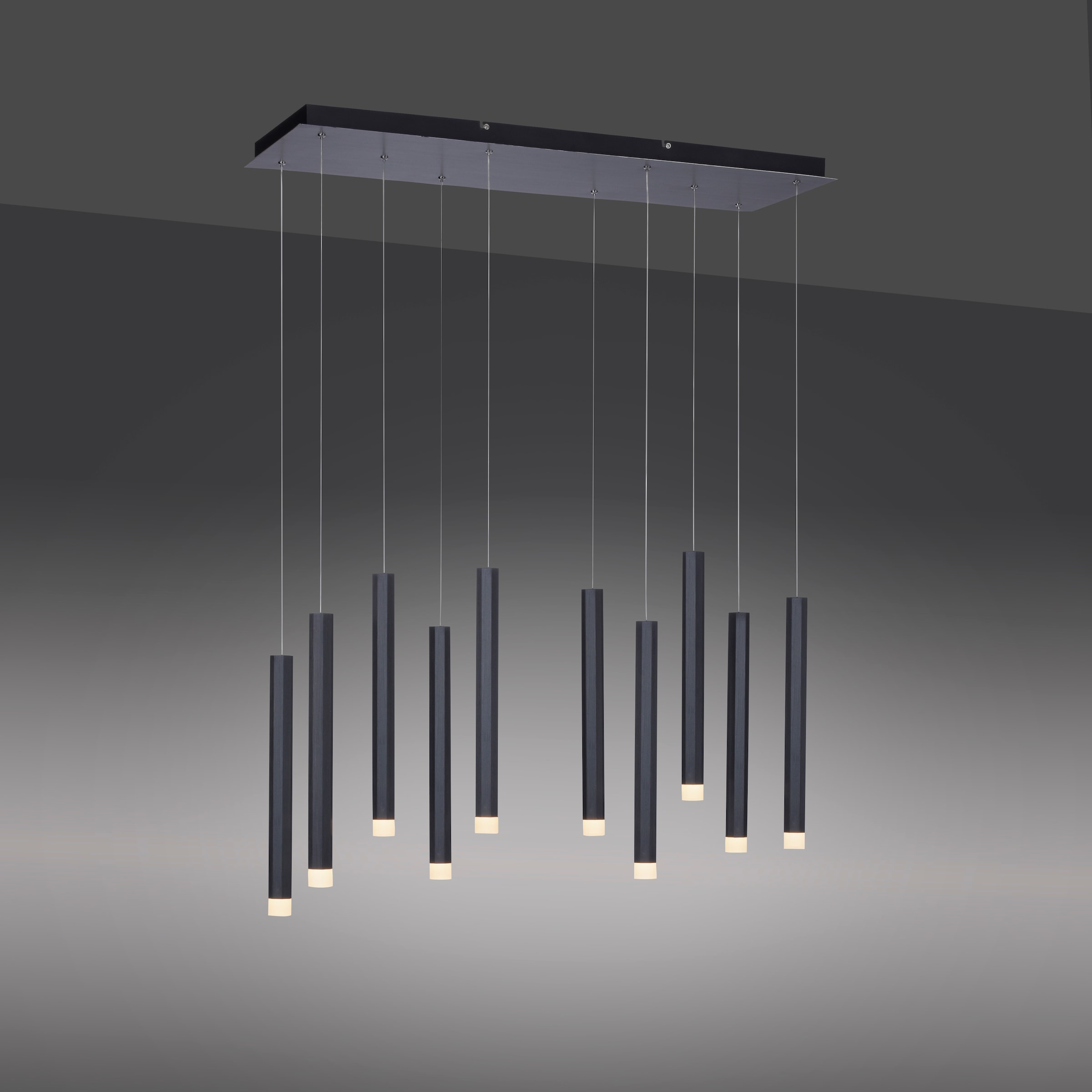 JUST LIGHT Pendelleuchte »BRUNO«, 10 flammig, Leuchtmittel LED-Board | LED fest integriert, LED