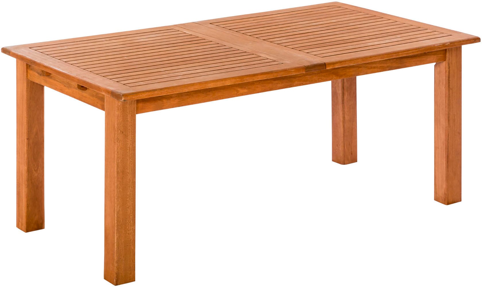 MERXX Garten-Essgruppe »»Batavia««, (Set, 7 tlg., Tisch doppelt ausziehbar: 100x 180/220/260x 75 cm), moderne Landhausoptik in warmen Holznuancen