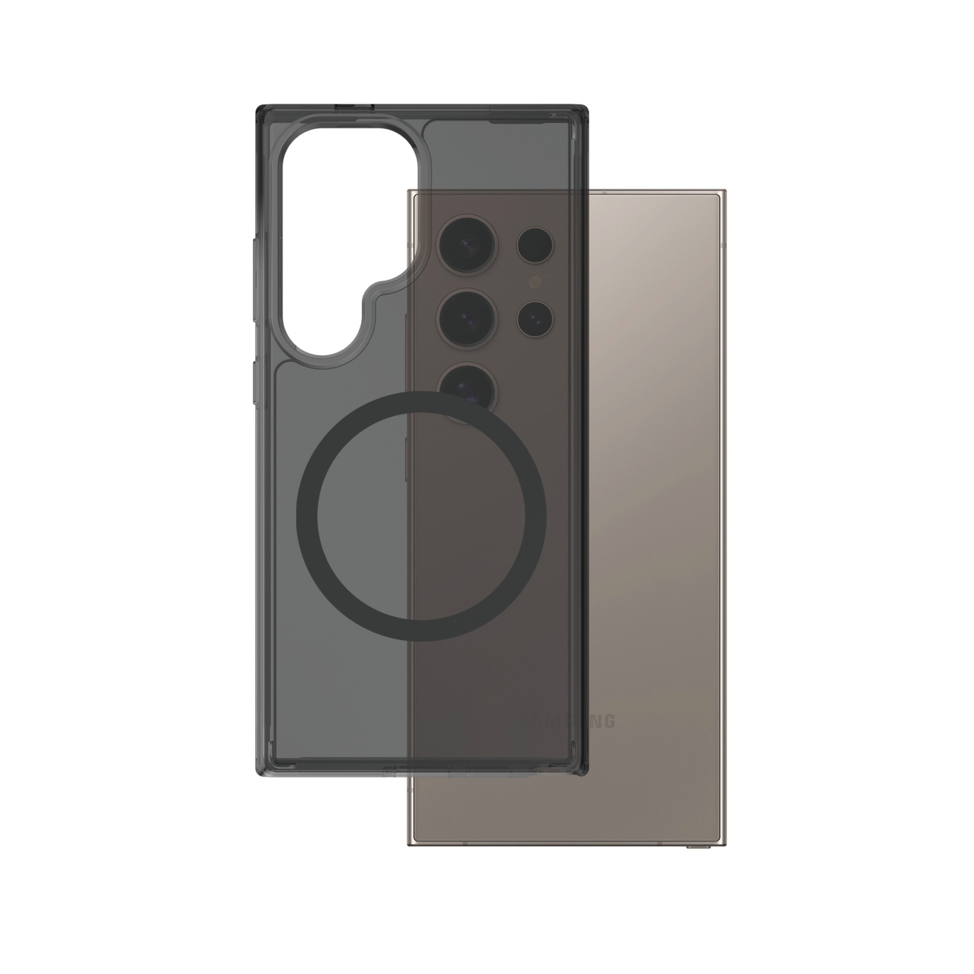 CARE by PanzerGlass Handyhülle »Magnetic QI Compatible Smokey Case für Samsung Galaxy S25 Ultra«, Backcover, Schutzhülle, Handyschutzhülle, Case, Schutzcase, stoßfest