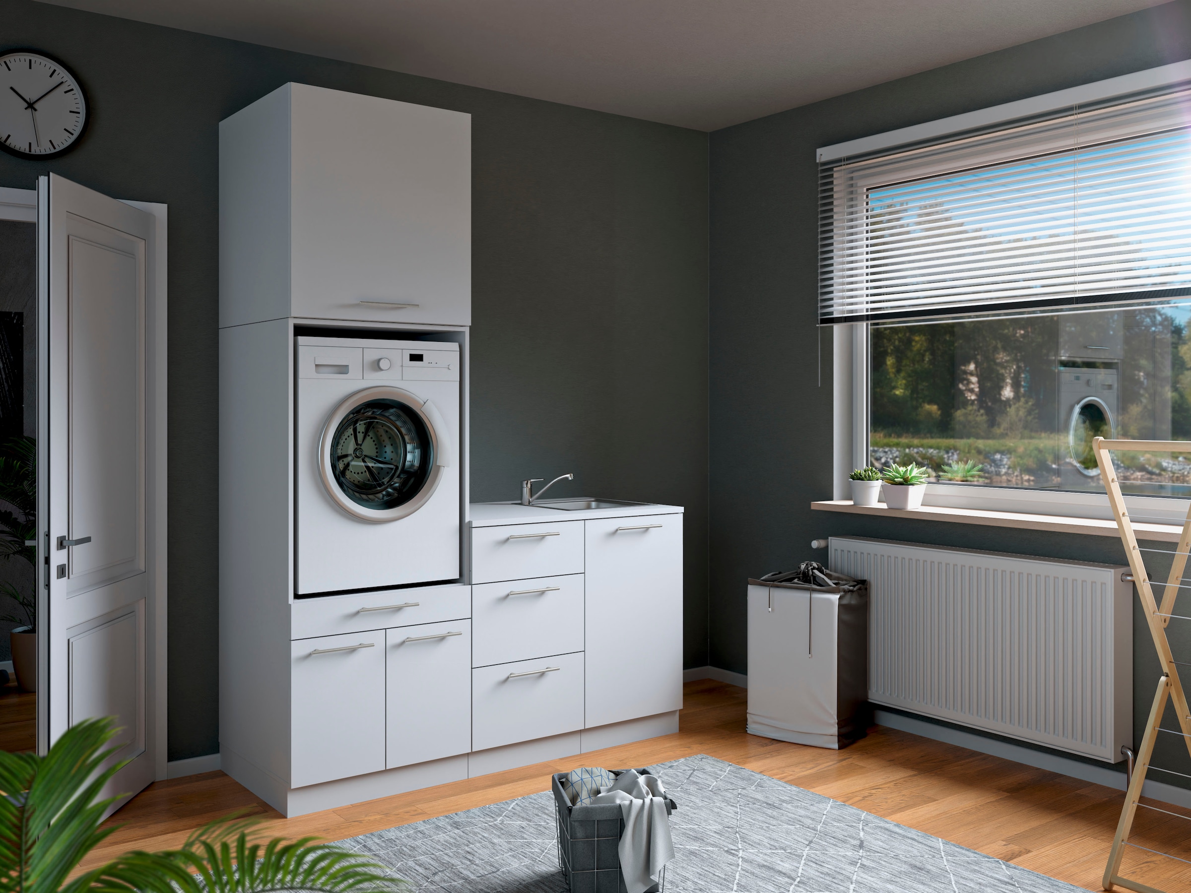 Laundreezy Mehrzweckschrank-Set »Laundreezy, 4-tlg. Mehrzweckschrank-Set B/H/T 168/238/68 cm« 4 Stk. tlg.