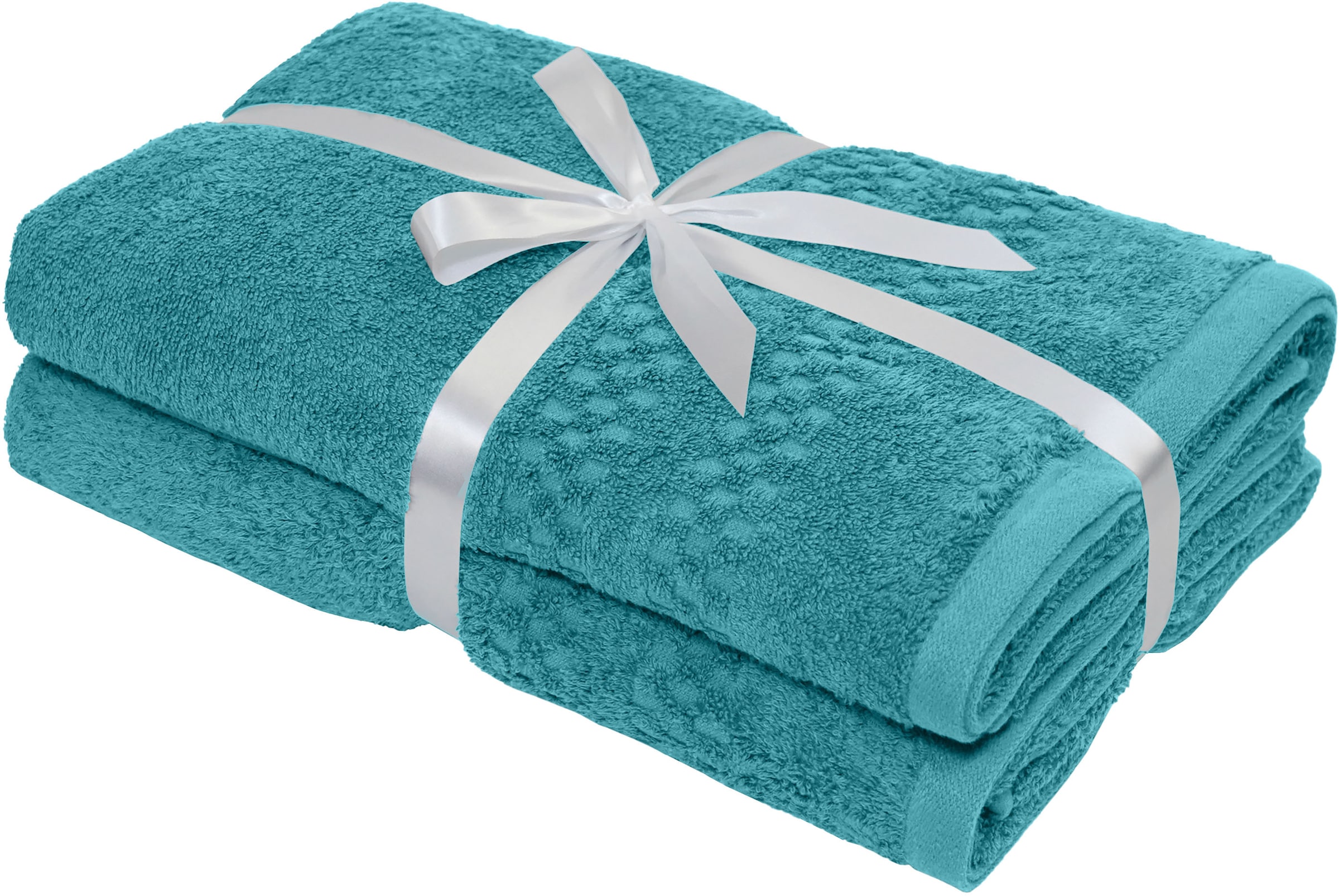 OTTO home Duschtücher »Regona, Duschtücher 70x140cm, flauschig und weich, 500 gr/m²« Premium Handtücher mit Bordüre, Set, 100% Baumwolle, 5 Jahre Garantie