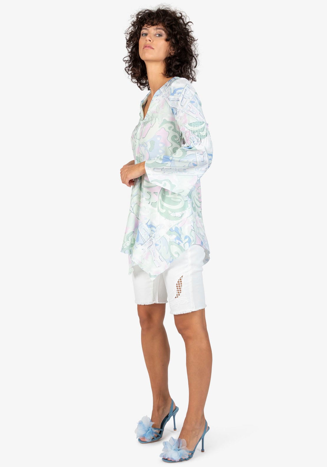 Sportalm Kitzbühel Longbluse, mit Kordeldetail in der Taille