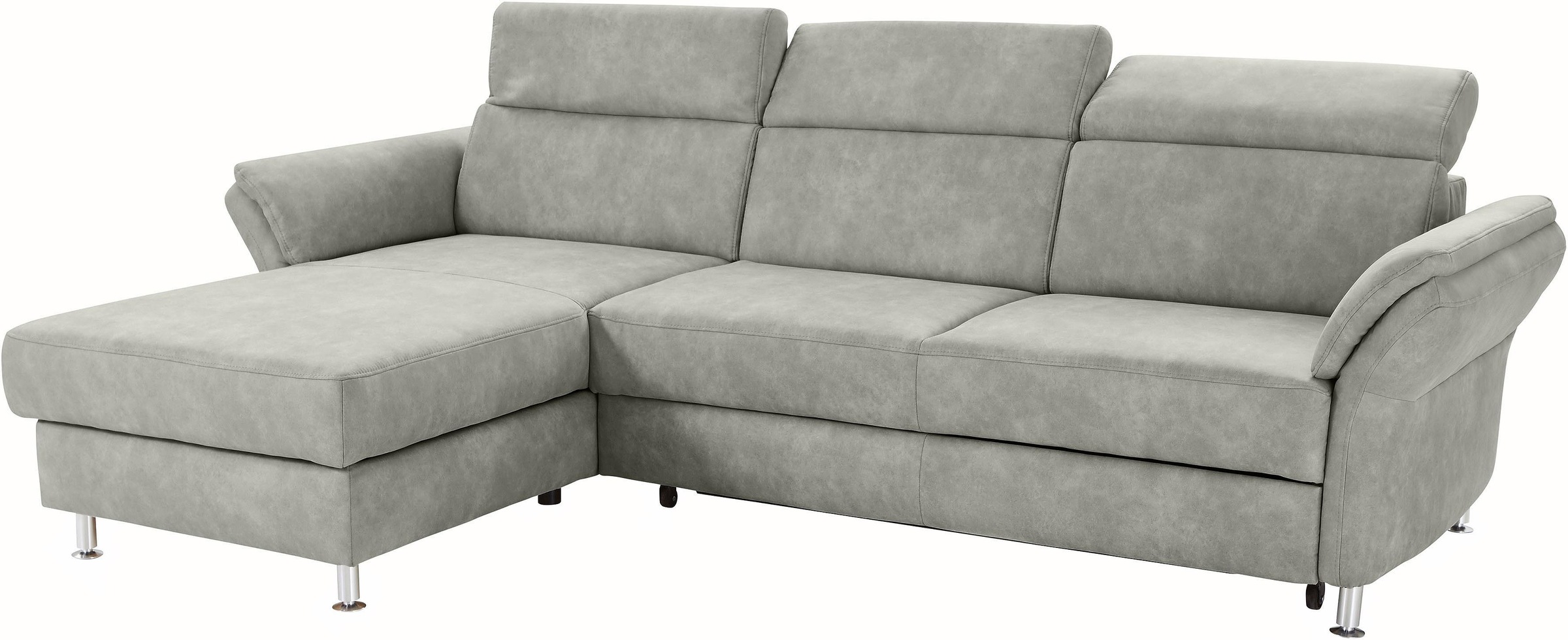 sit&more Ecksofa »Avignon L-Form«, Kopfteilverstellung, wahlweise mit Bettfunktion und Bettkasten