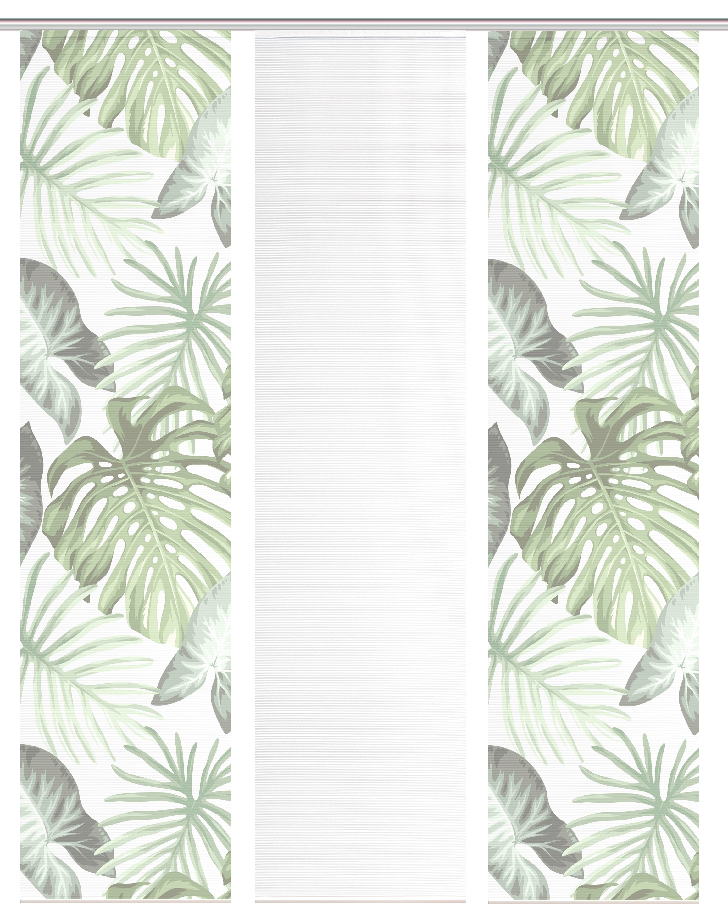 Vision S Schiebegardine »SANJA« Paneelwagen 3 Stk. tlg. Schiebevorhang,Bambusoptik,Digitaldruck,SET