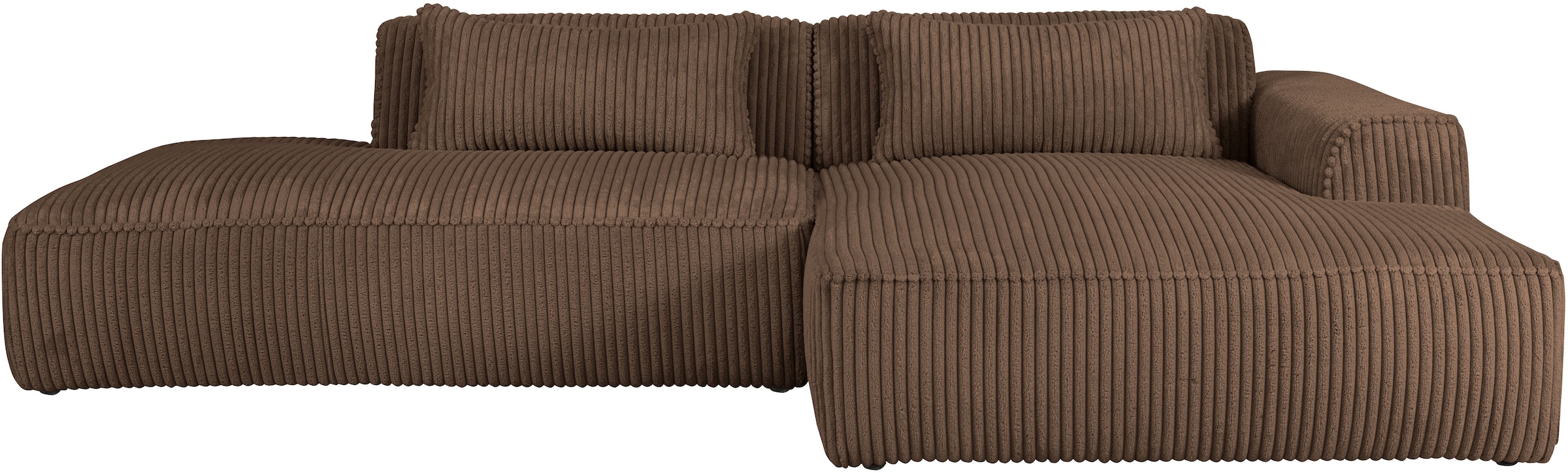 exxpo - sofa fashion Ecksofa »Billund modernes Designsofa, bequem und elegant, Breite 294cm, L-Form« modern, L-form, Wellenfedern, inklusive 2x Nierenkissen