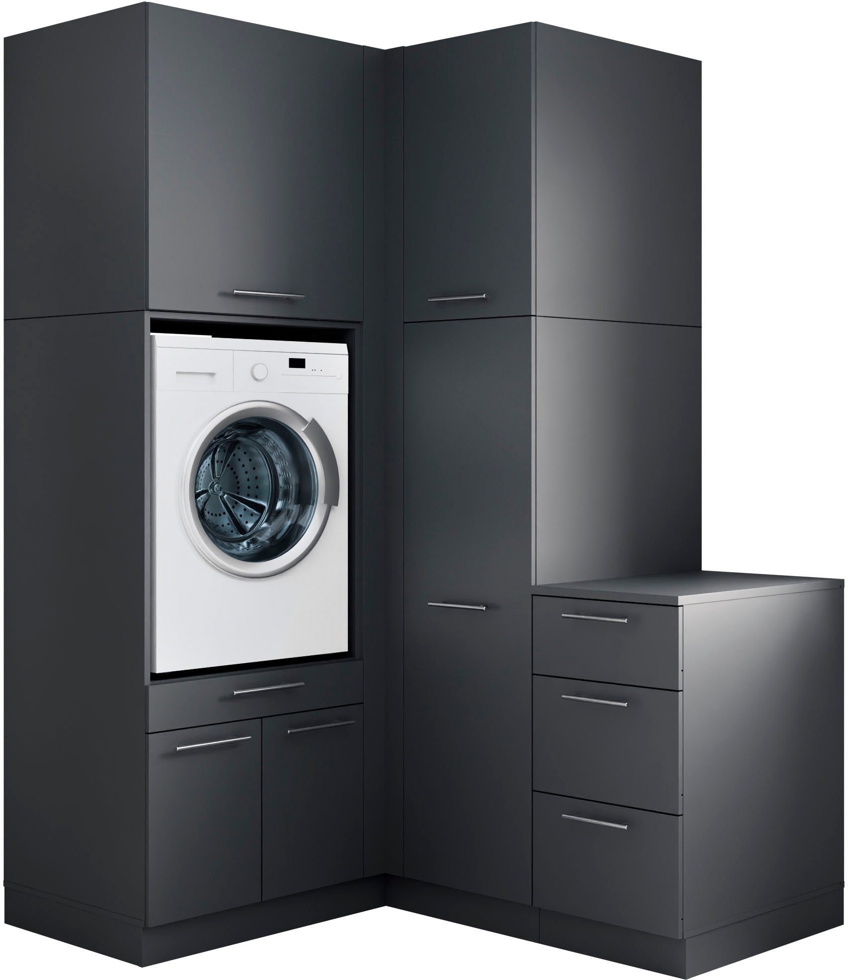 Laundreezy Mehrzweckschrank-Set »Laundreezy, 5-tlg. Mehrzweckschrank-Set B/H/T 150/238/68 cm« 5 Stk. tlg.