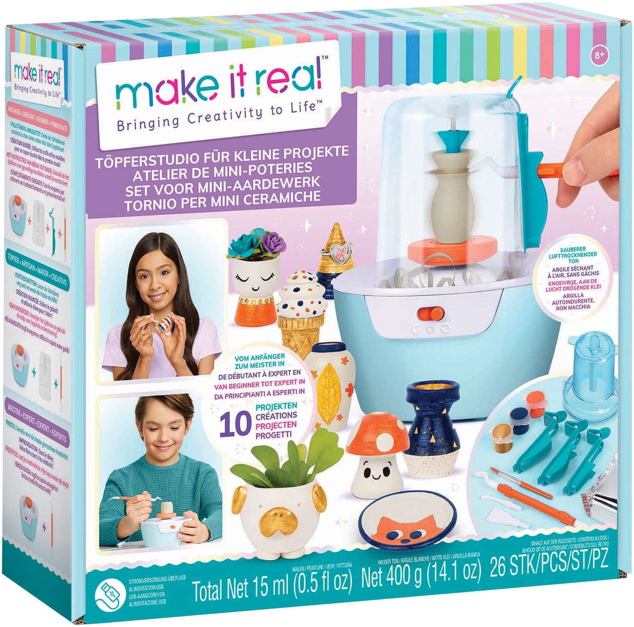 Make it real Kreativset »Mini Töpferstudio«