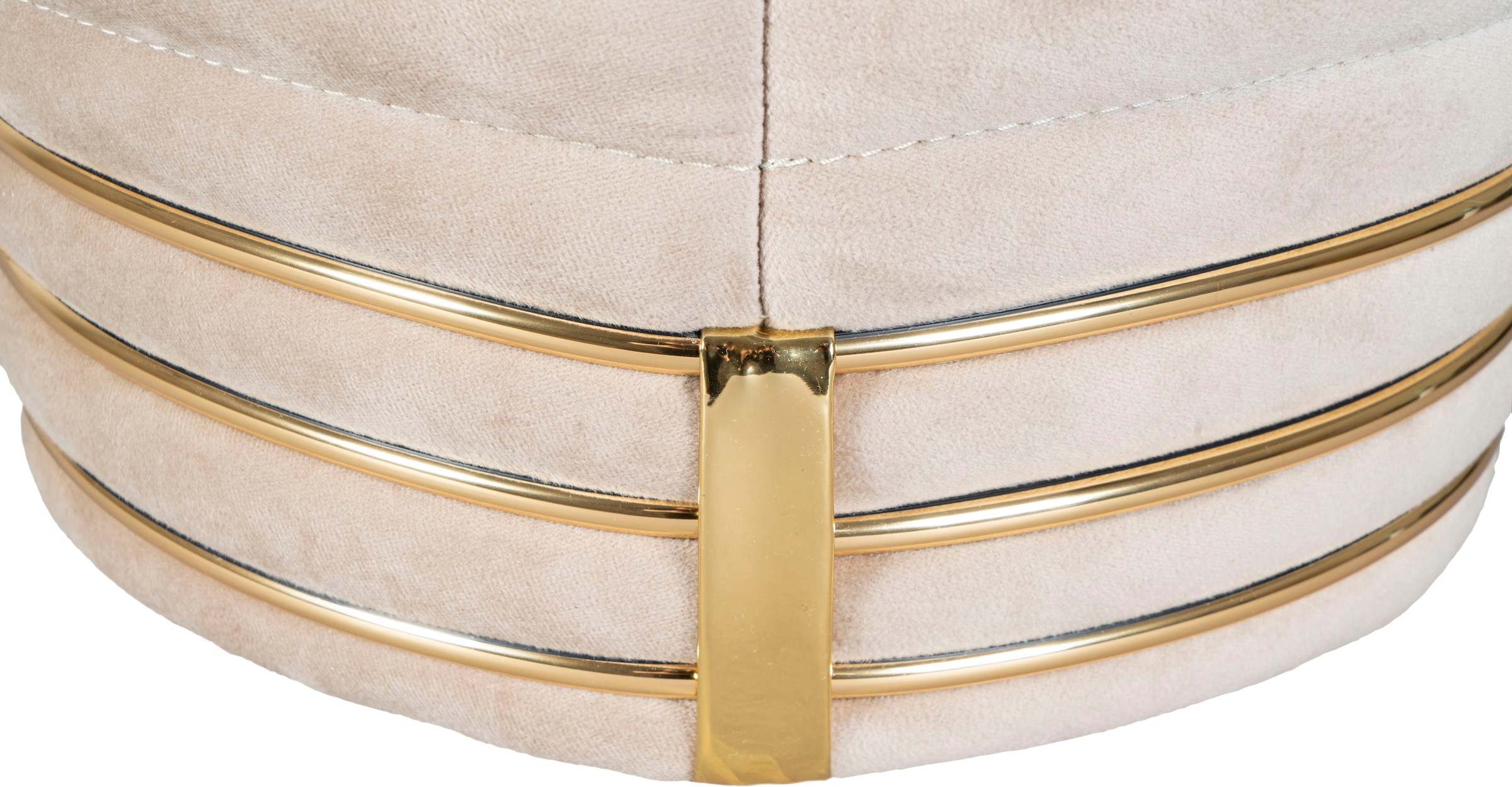 Kayoom Sitzhocker »Hocker Doric, trendiger Look, ästhetische Farbgebung, schöne Steppung«, (1 St.), komfortabel, hochqualitativ, pflegeleicht, hochwertige Materialien