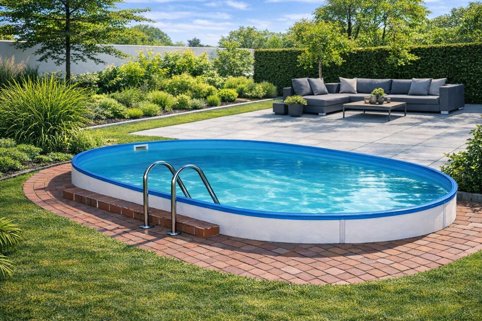 KONIFERA Ovalpool »Lanzarote I« 5-tlg., BxLxH: 250x450x110 cm