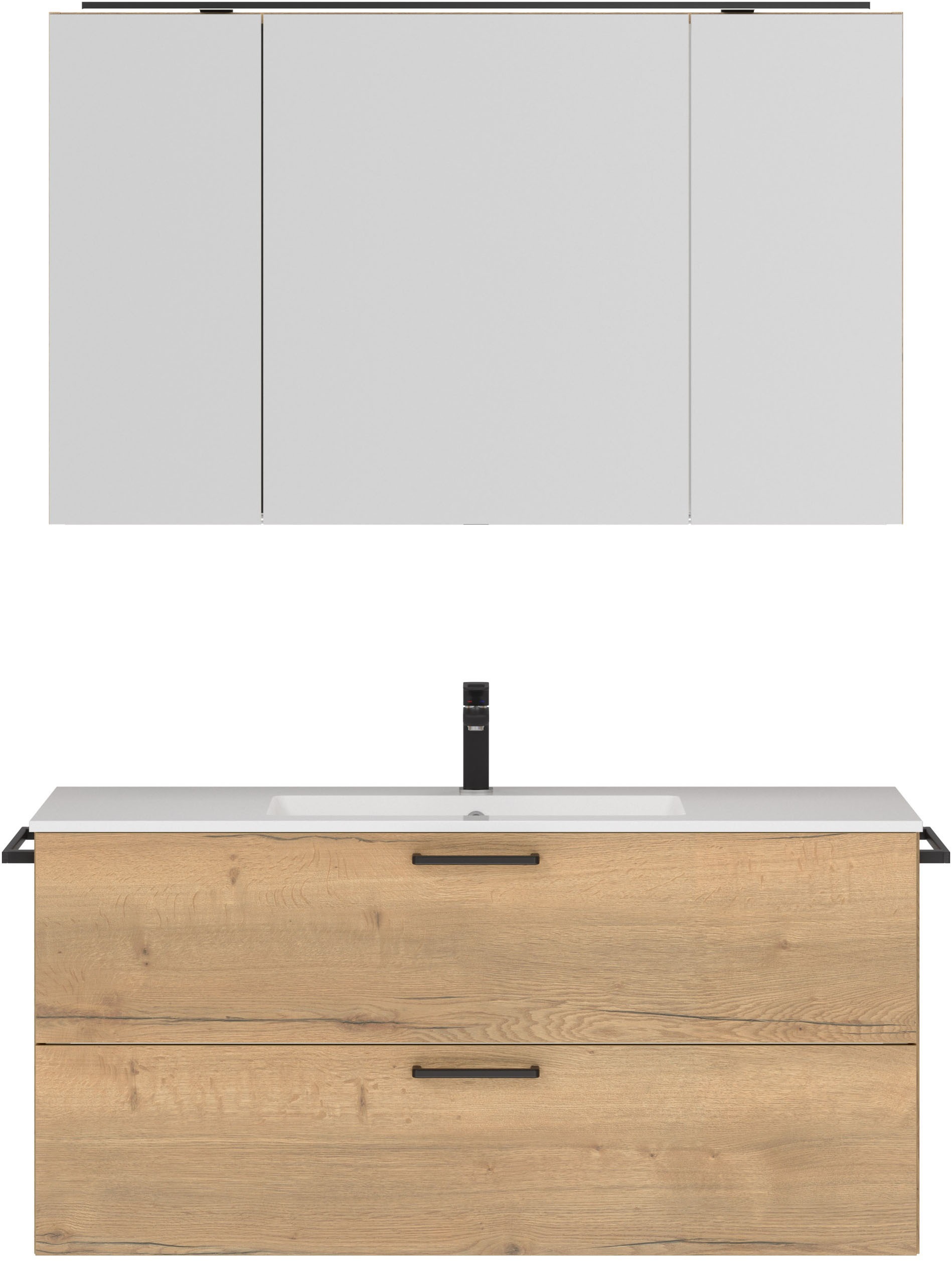 nobilia® Badmöbel-Set »Tolvina« vormontiert, mit Soft-Close, 2 Stk. tlg. in günstig online kaufen