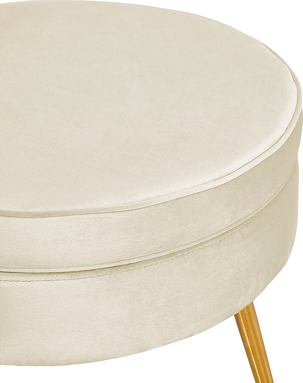 SalesFever Polsterhocker »Clam«, mit hohem Sitzkissen