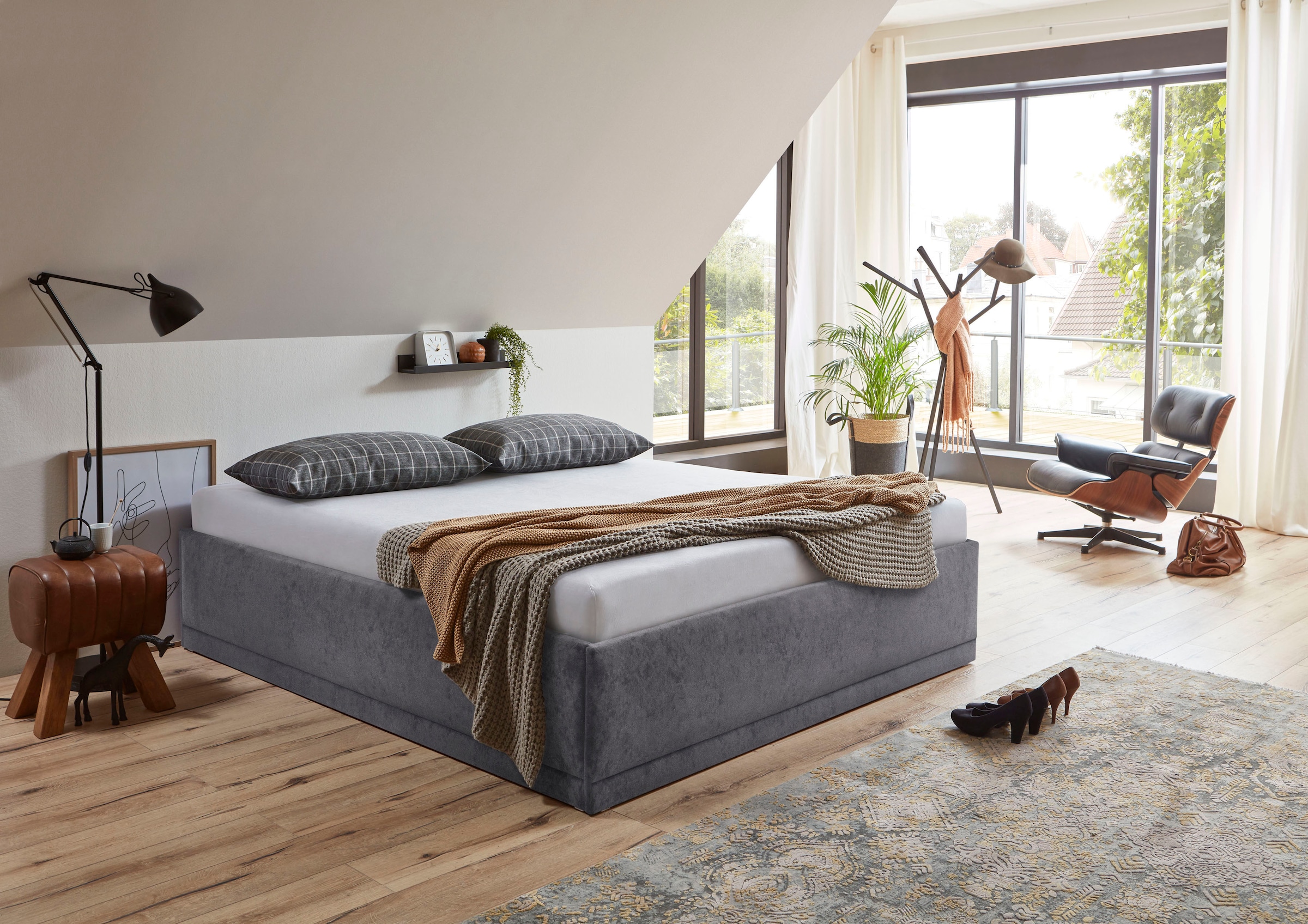 Westfalia Schlafkomfort Polsterbett "Texel" Komforthöhe mit Zierkissen, Bet günstig online kaufen