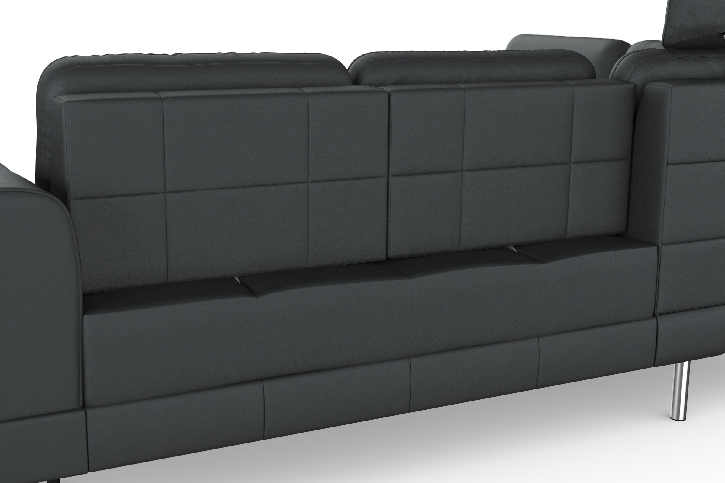 sit&more Ecksofa »Bendigo L-Form«, inklusive Sitztiefenverstellung, Bodenfreiheit 15 cm, in 2 Fußfarben