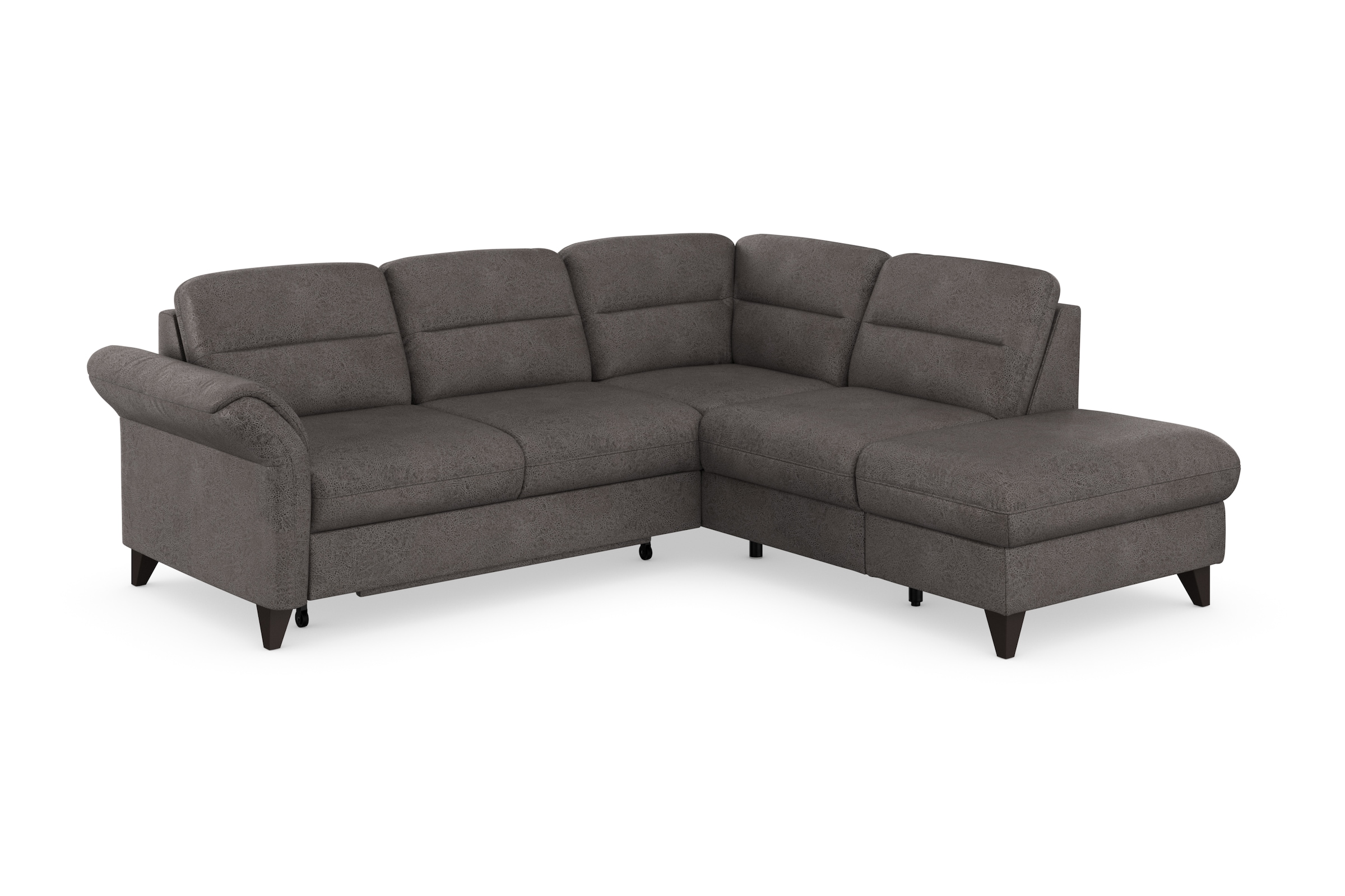 sit&more Ecksofa »Mellum L-Form«, Federkern, wahlweise mit Bettfunktion, Stauraum und Armteilfunktion