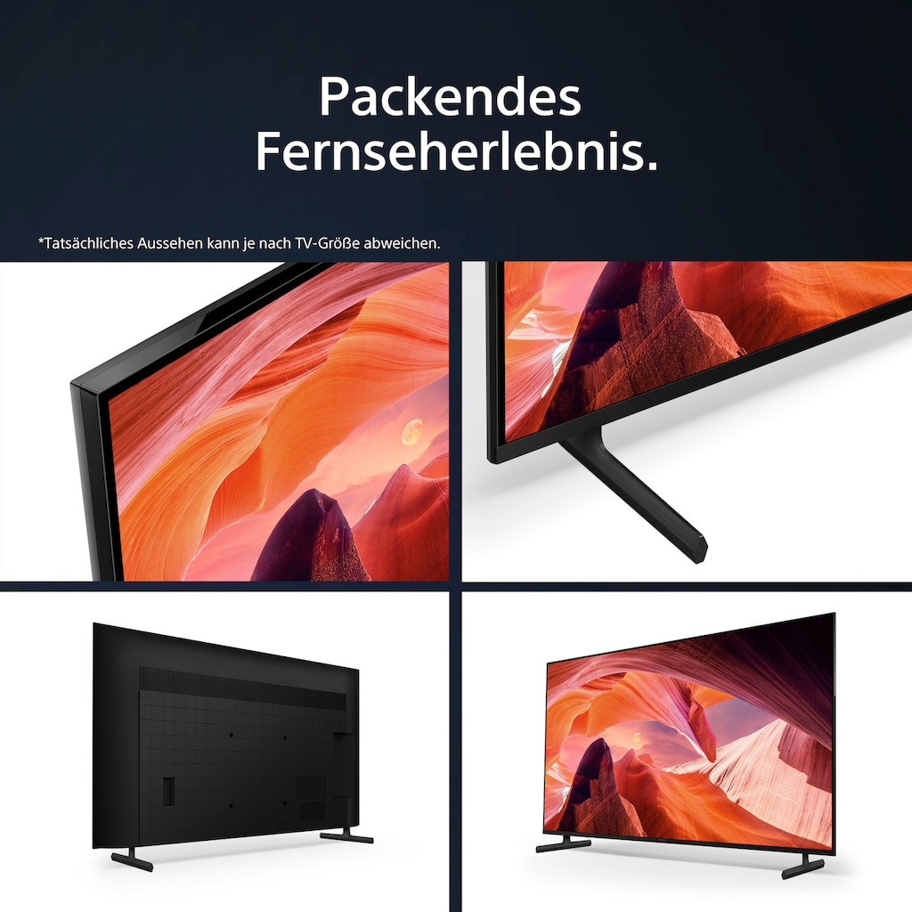 Sony LED-Fernseher »KD-55X80L«, 139 cm/55 Zoll, 4K Ultra HD, Google TV-Smart-TV, HDR, X1-Prozessor, Sprachsuche, BRAVIA Core ECOPACK