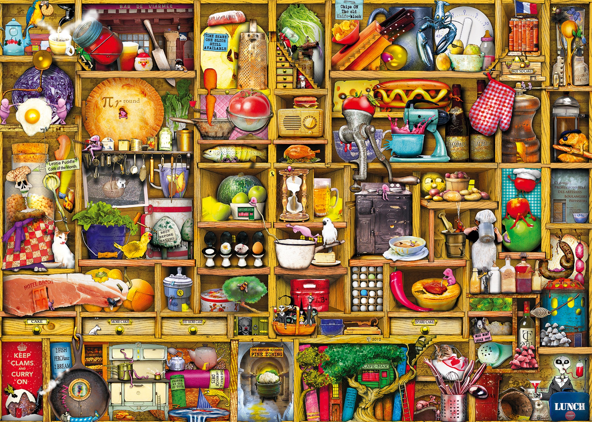 Ravensburger Puzzle »Colin Thompson, CuRios CupBoards, Kurioses Küchenregal«, Made in Germany