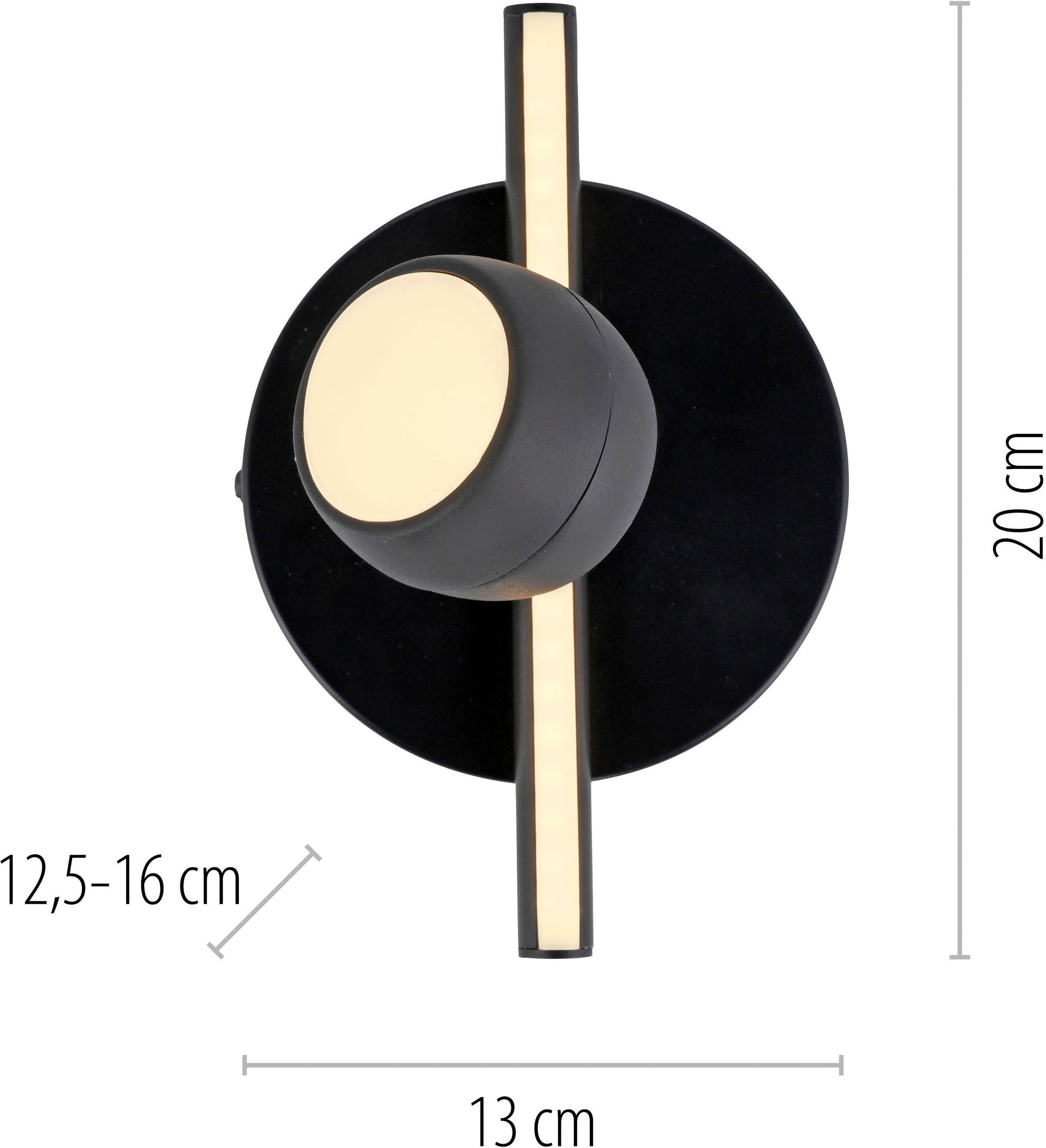 JUST LIGHT LED Deckenleuchte »JARIK« LED-Board 1 Stk. Warmweiß Serienschalter: Alles / Spots / Profile, getrennt schaltbar