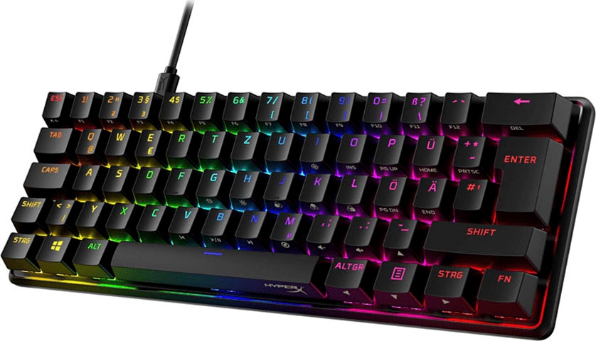 HyperX Gaming-Tastatur »Alloy Origins 60«, (Gaming-Modus-Profil-Speicher-USB-Anschluss)