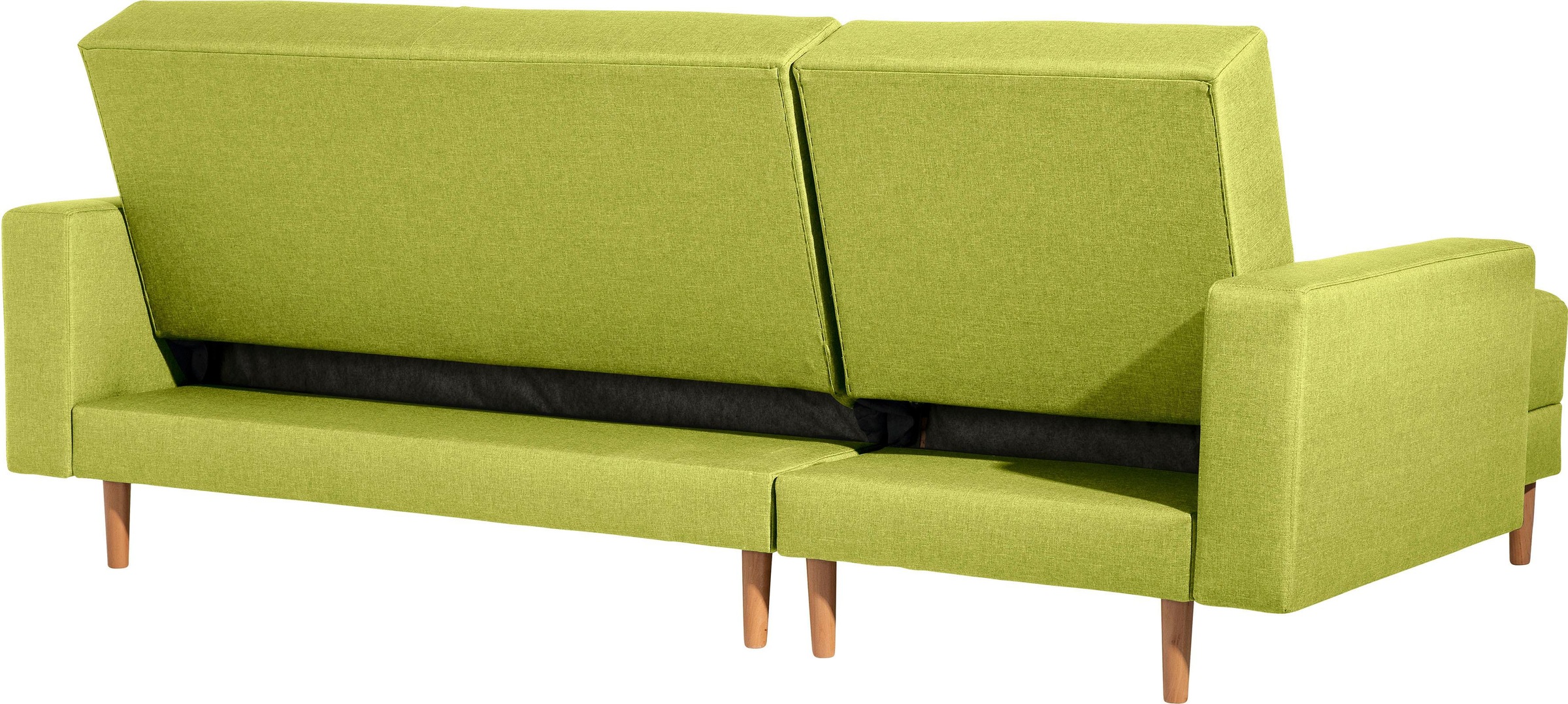 Max Winzer® Ecksofa »Just Chill«, Schlafsofa mit Recamiere, Rückenverstellung, inklusive Stauraumhocker