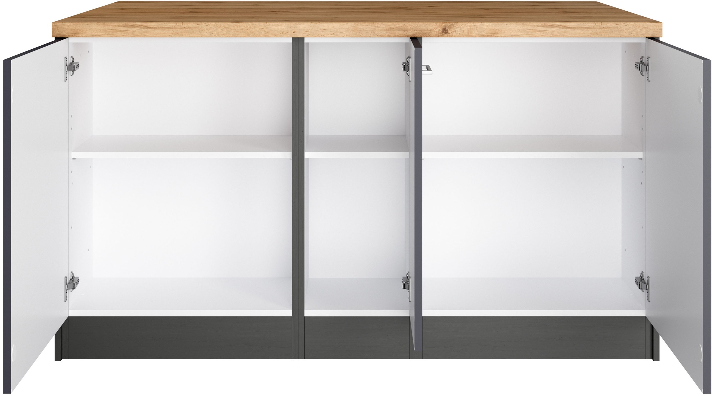 KOCHSTATION Kücheninsel »KS-Milan«, Stellmaß 153/100 cm, viel Stauraum, Lebensmittelpunkt: Küche