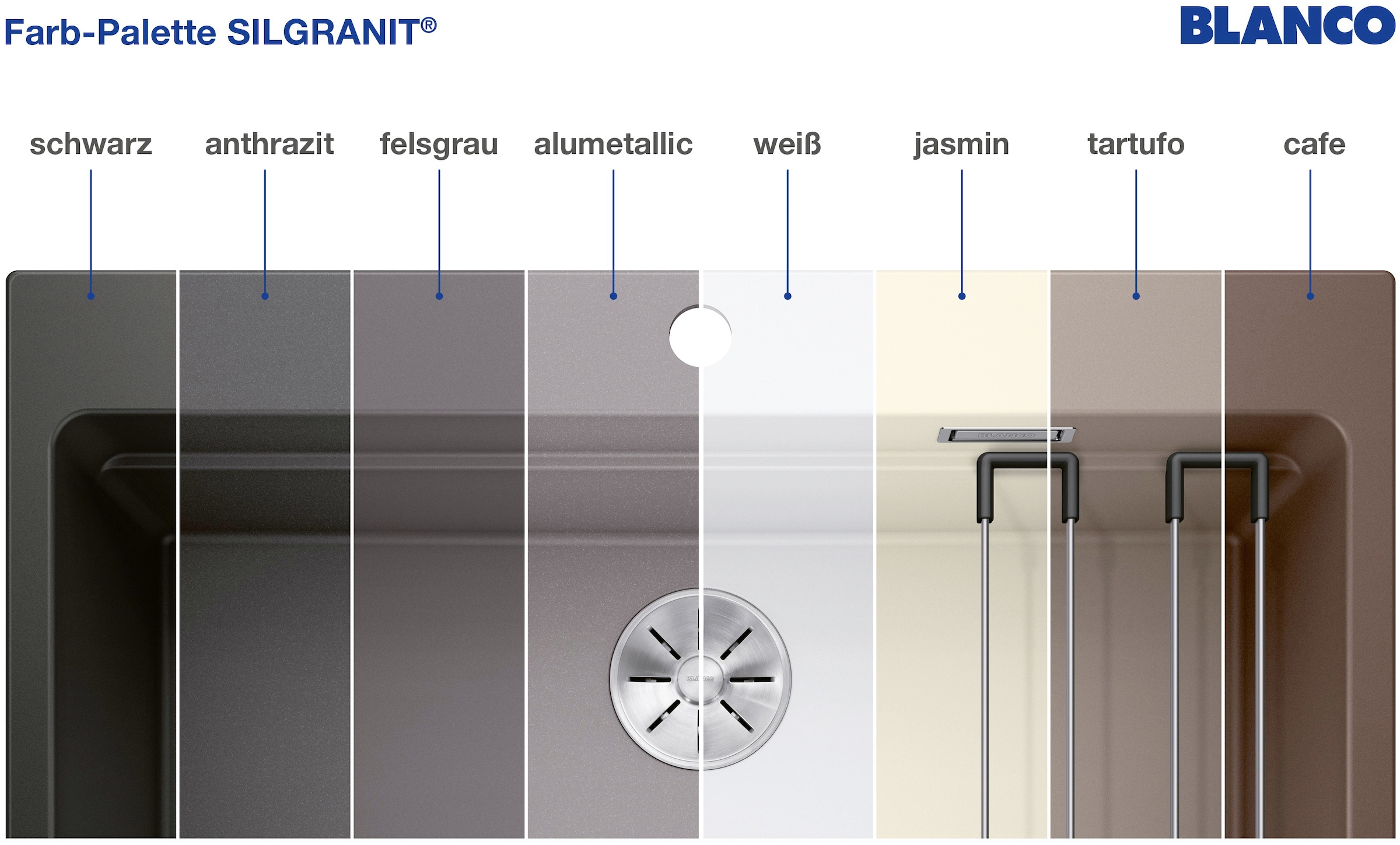 Blanco Granitspüle »AXIA III 45 S-F« 1 Stk. tlg. inklusive gratis Esche-Compound-Brückenschneidebrett