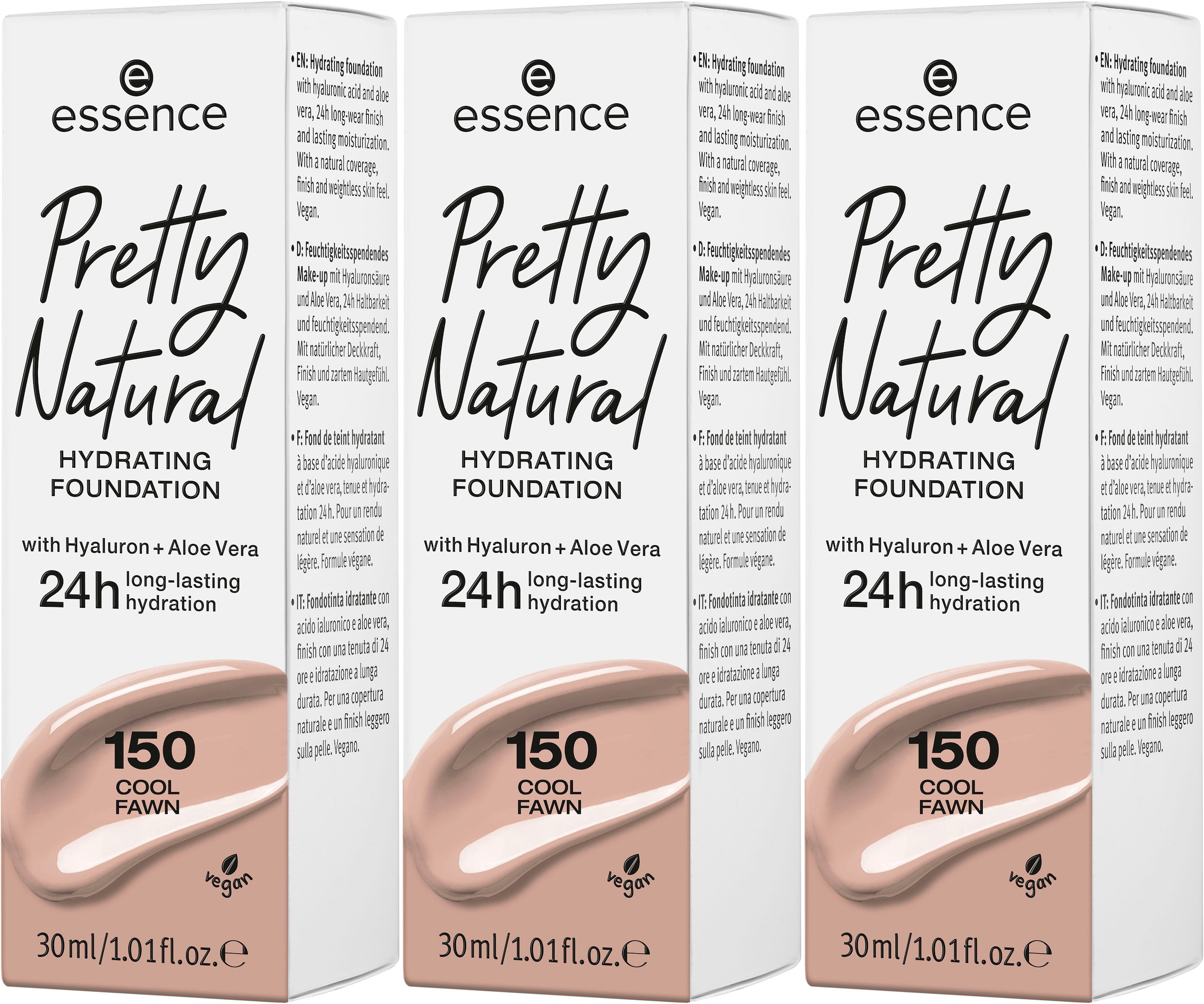 Essence Foundation »Pretty Natural (Set, bequem 3 kaufen HYDRATING«, tlg.)