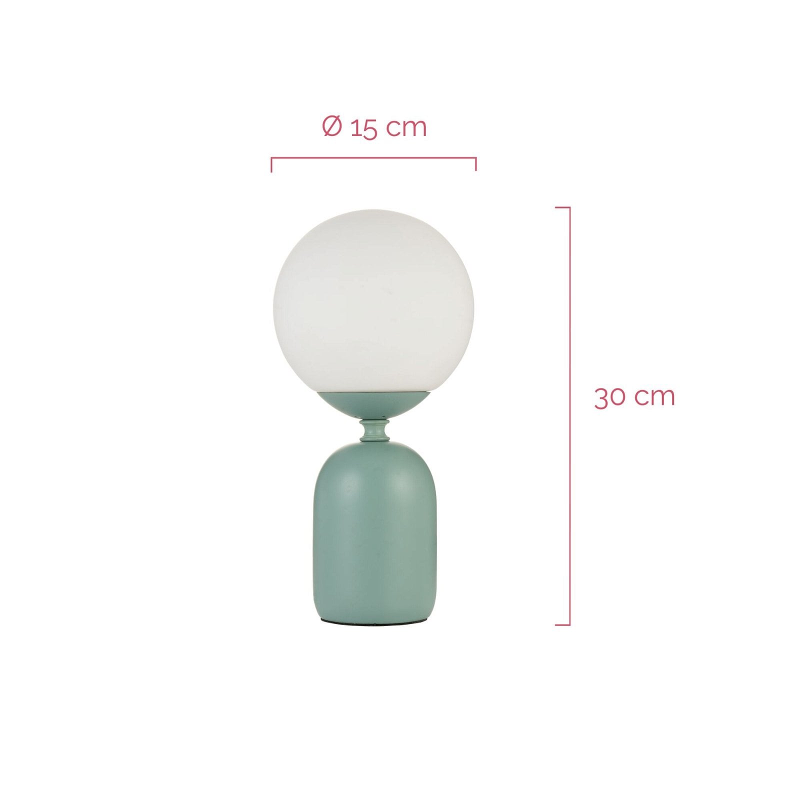 Pauleen Tischleuchte »Glowing Charm max 20W Grün/weiß Keramik«, 1 flammig, Leuchtmittel E14 | ohne Leuchtmittel, E14