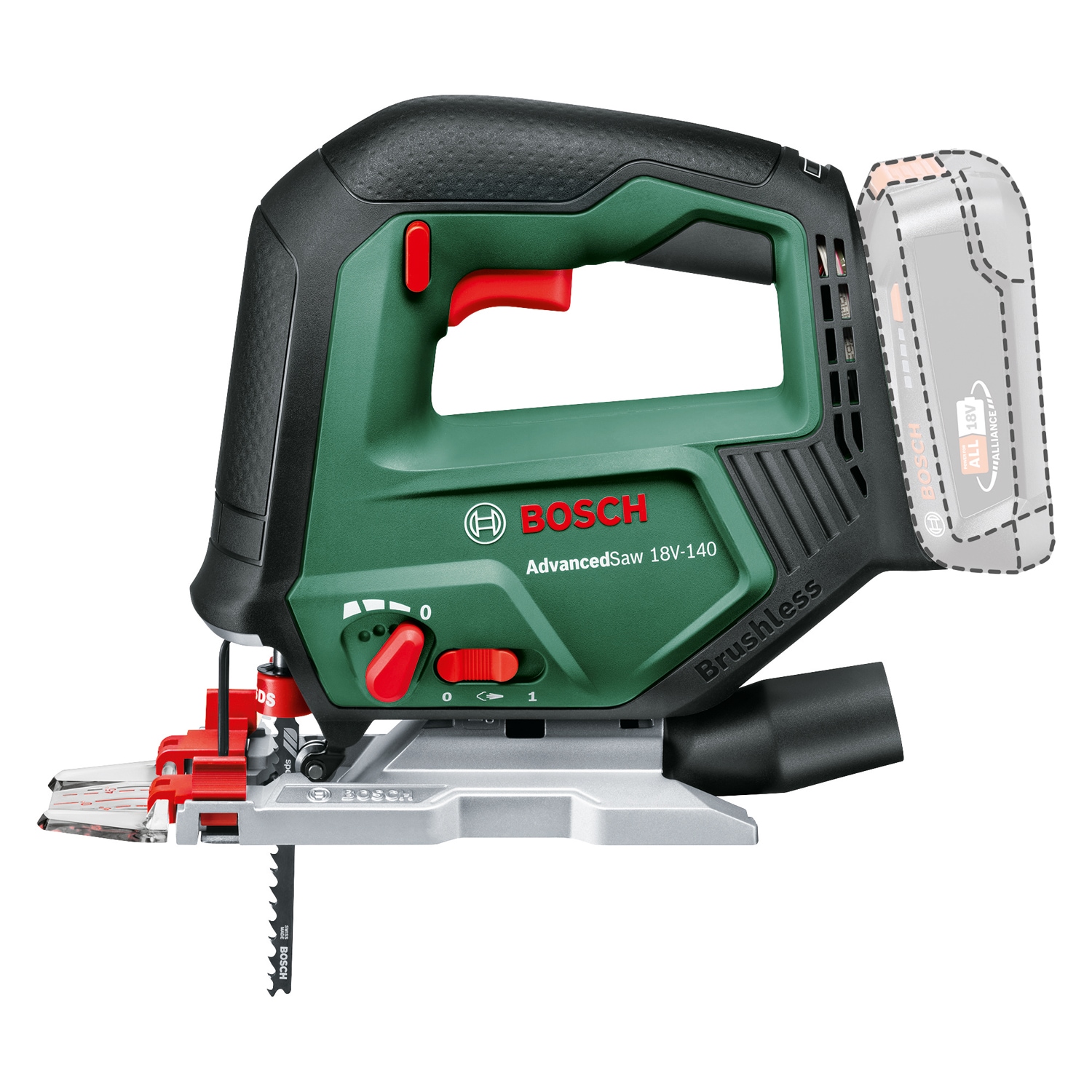 Bosch Home & Garden Akku-Stichsäge »AdvancedSaw 18V-140«, im Karton, ohne Akku und Ladegerät