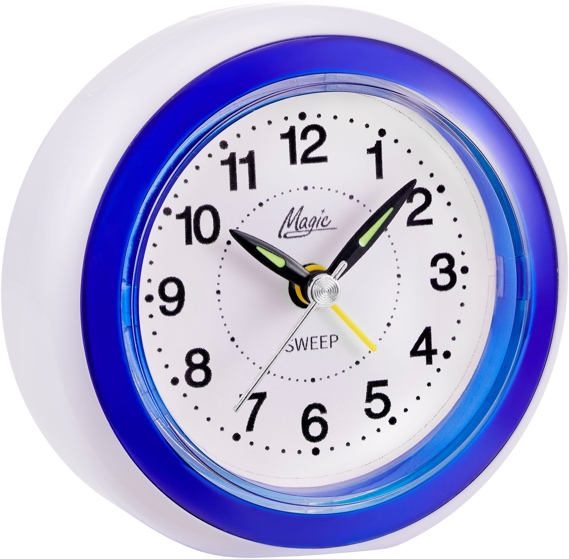 Atlanta Quarzwecker ideal für Reisen, Geschenkidee, Leuchtzeiger, Weckwiederholung, analog