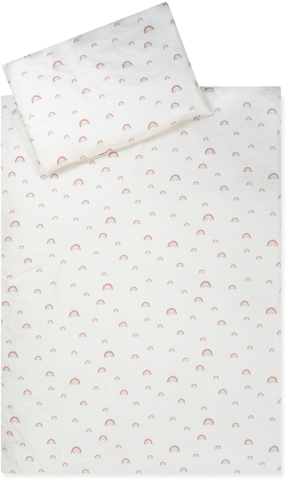 Kinderbettwäsche JULIUS ZÖLLNER Baby- und Kinderbettwäsche aus 100% Bio-Baumwolle, bunt (rainbow), B/L: 100cm x 135cm, 1 Stk., 1 Stk., Linon, B/L: 40cm x 60cm, 2 Stk.