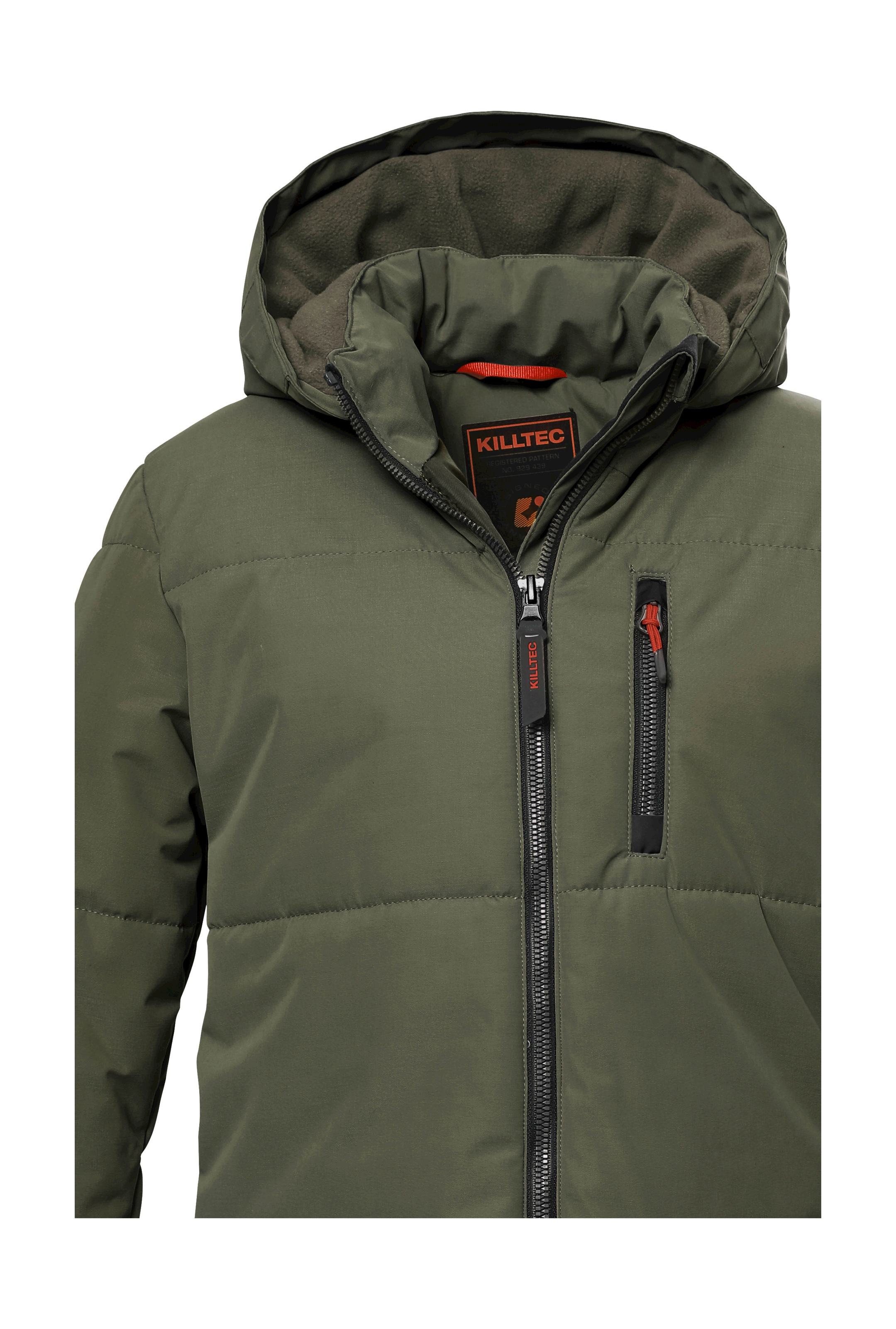 Killtec Steppmantel »KOW 135 BYS QLTD PRK«, Langer, atmungsaktiver Parka mit verstellbarer Kapuze und Taschen