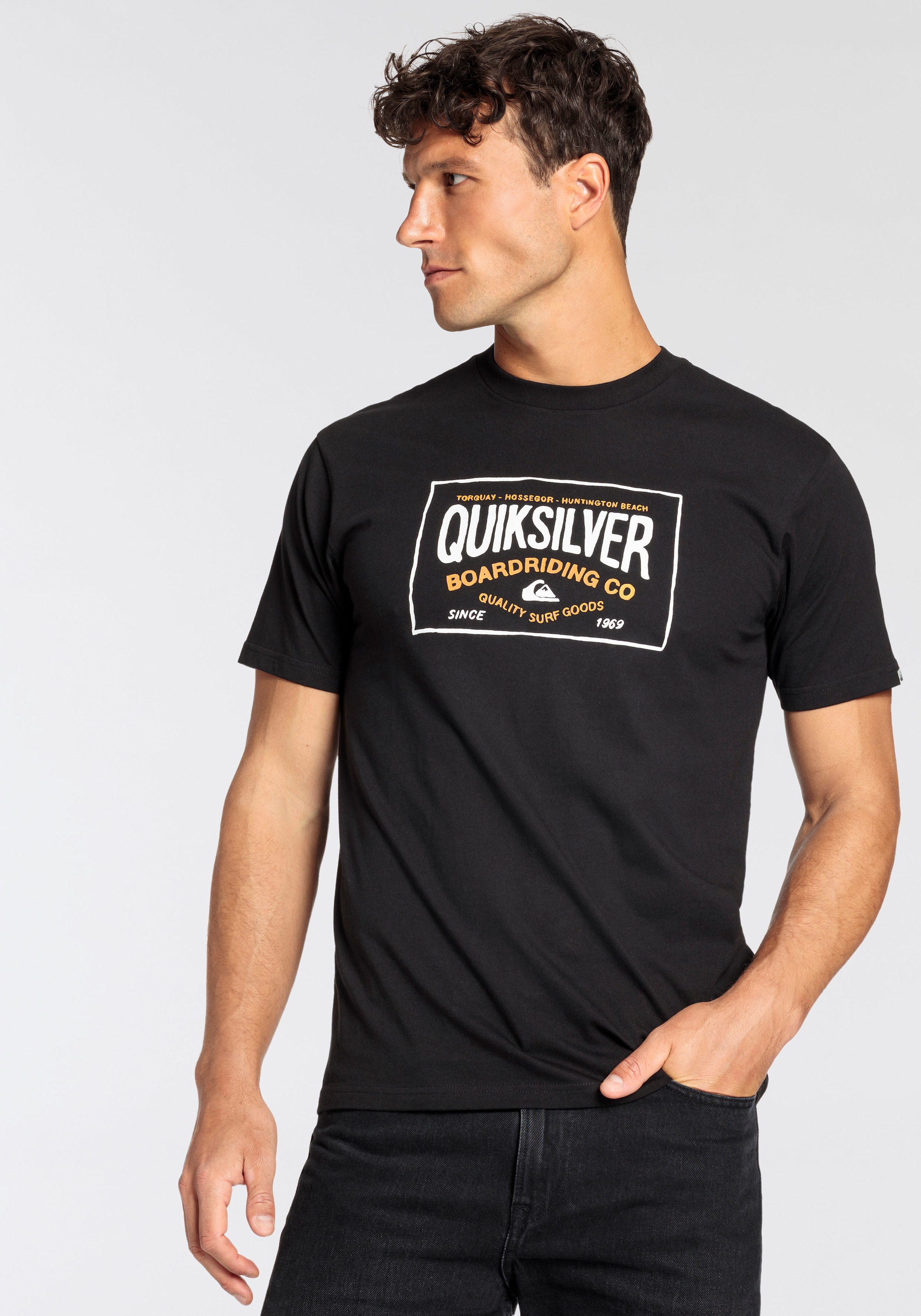 Quiksilver T-Shirt »CIRCLE CORNER SHORT SLEEVE TEE PACK YM« Packung, Doppelpack, 2 Stk.