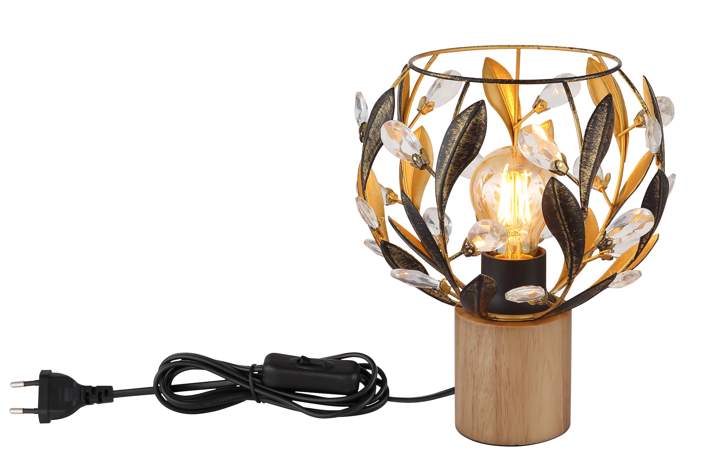 GLOBO LIGHTING Tischleuchte »MIKA« E27 1 Stk. Tischlampe Nachttischlampe Deko-Tischleuchte Schlafzimmer