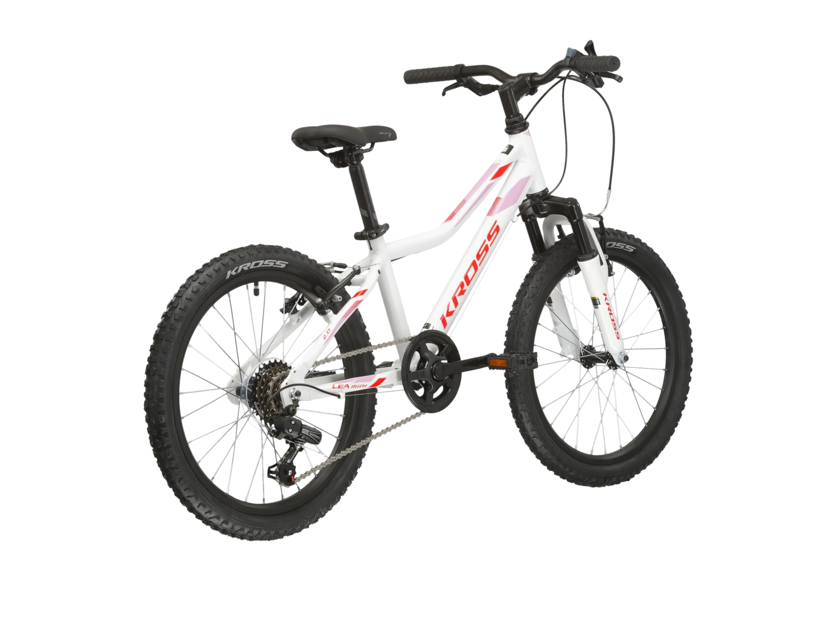 Kross Kinderfahrrad »20" Kinder-MTB Lea Mini 2.0 6 Gänge 2026« 6 Gang Shimano Tourney TY21 Schaltwerk Kettenschaltung